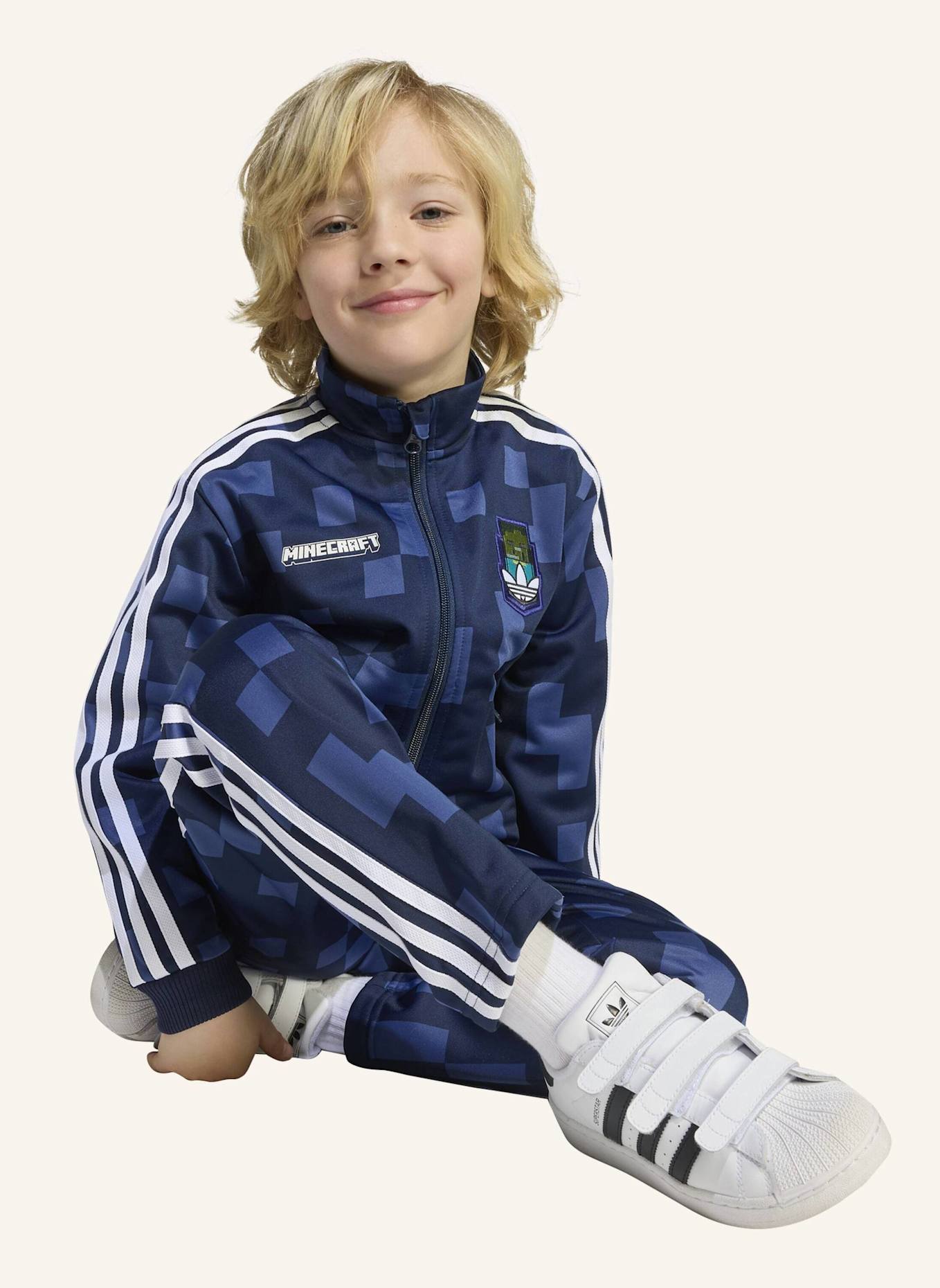 adidas Originals ADIDAS ORIGINALS X MINECRAFT FIREBIRD KIDS TRAININGSANZUG: BLAU