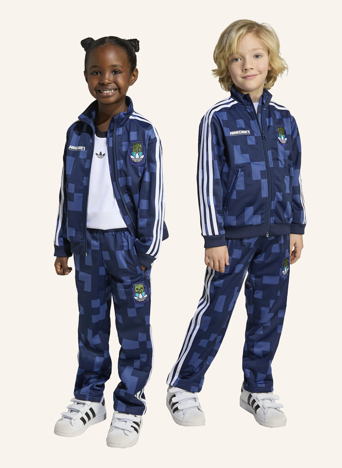 adidas Originals ADIDAS ORIGINALS X MINECRAFT FIREBIRD KIDS TRAININGSANZUG: BLAU