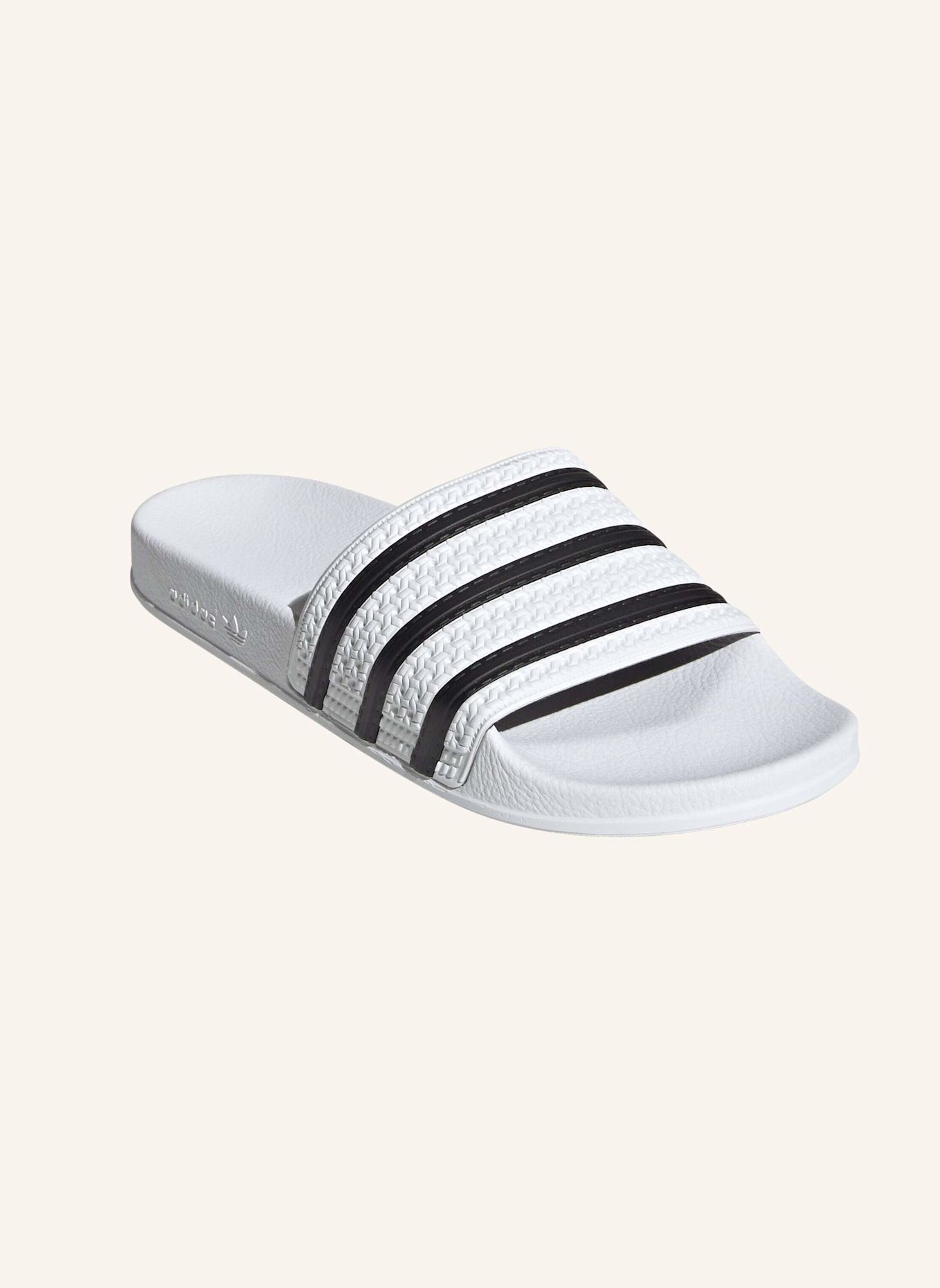 adidas Originals Pantoletten ADILETTE: WEISS/ SCHWARZ
