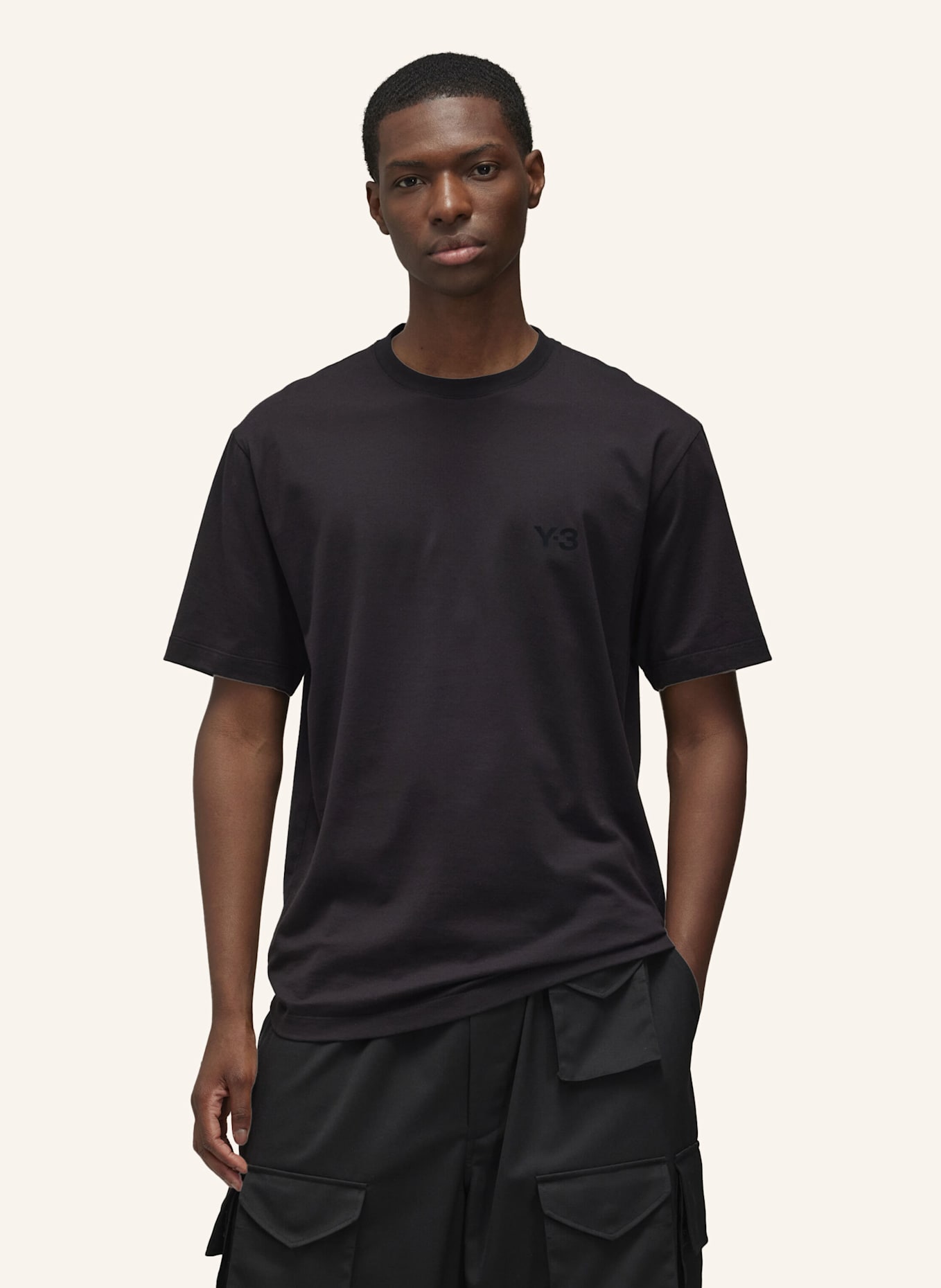 Y-3 Y-3 REGULAR T-SHIRT: SCHWARZ