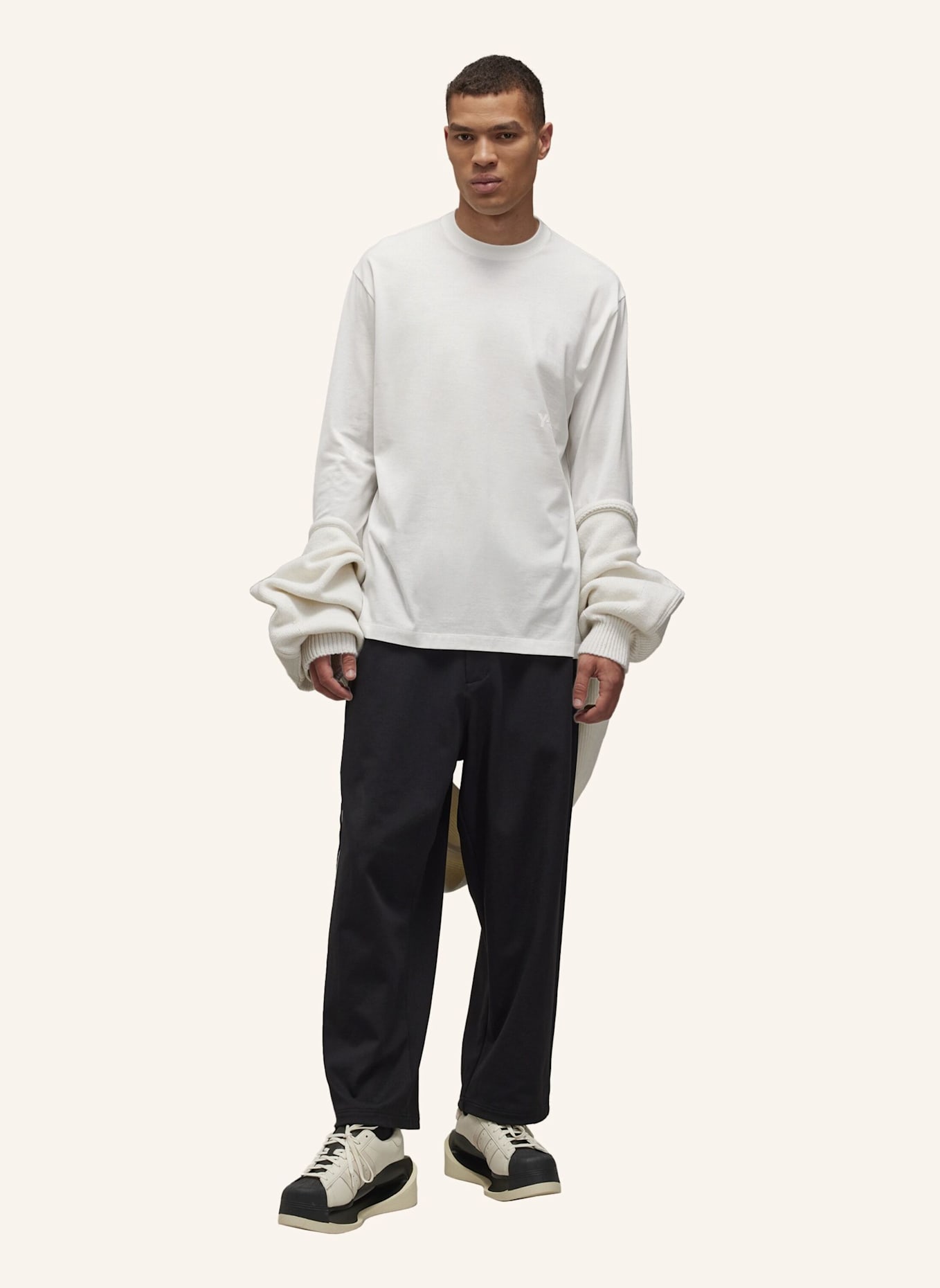 Y-3 Y-3 LONGSLEEVE: WEISS