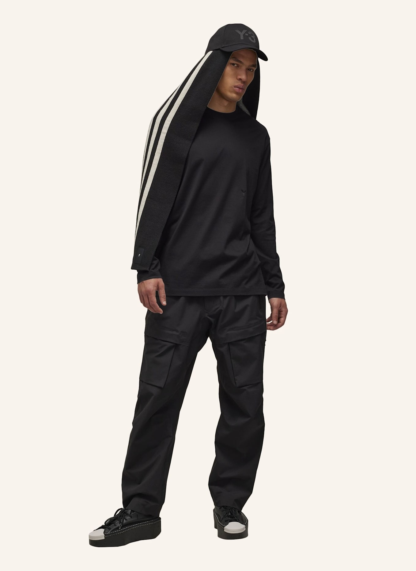 Y-3 Y-3 LONGSLEEVE: SCHWARZ