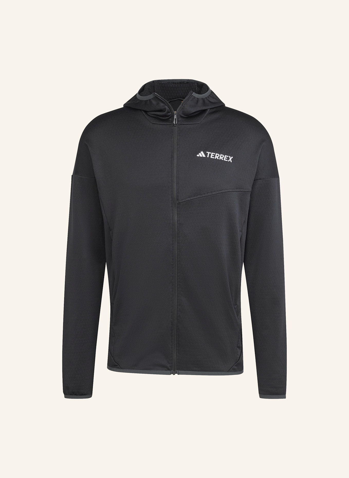 adidas TERREX TERREX XPERIOR CLIMAWARM LIGHT FLEECE KAPUZENJACKE: SCHWARZ