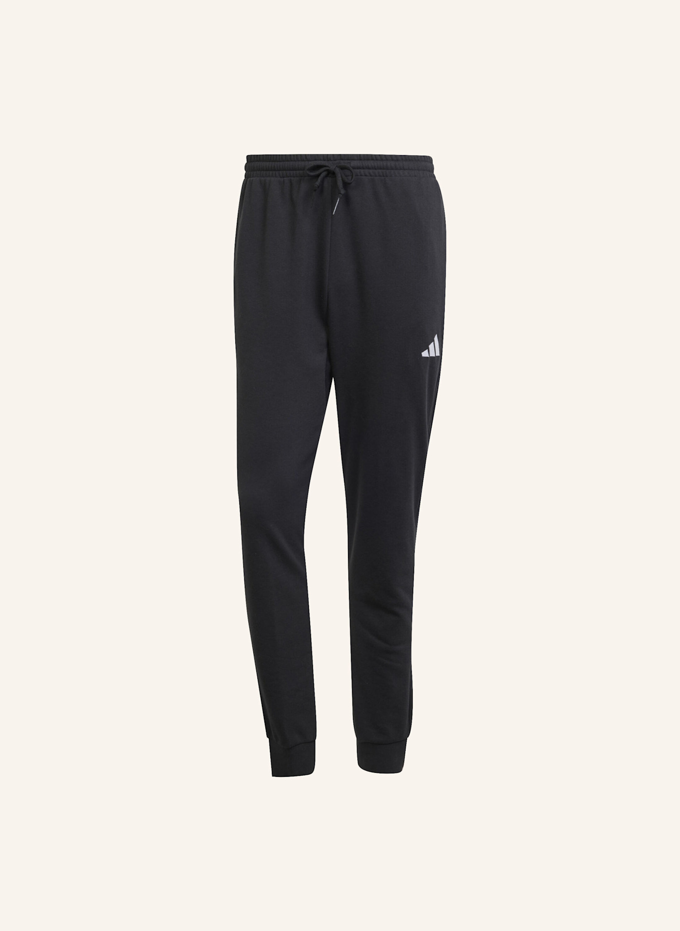 adidas ESSENTIALS FEEL COZY FRENCH TERRY HOSE: SCHWARZ/ WEISS