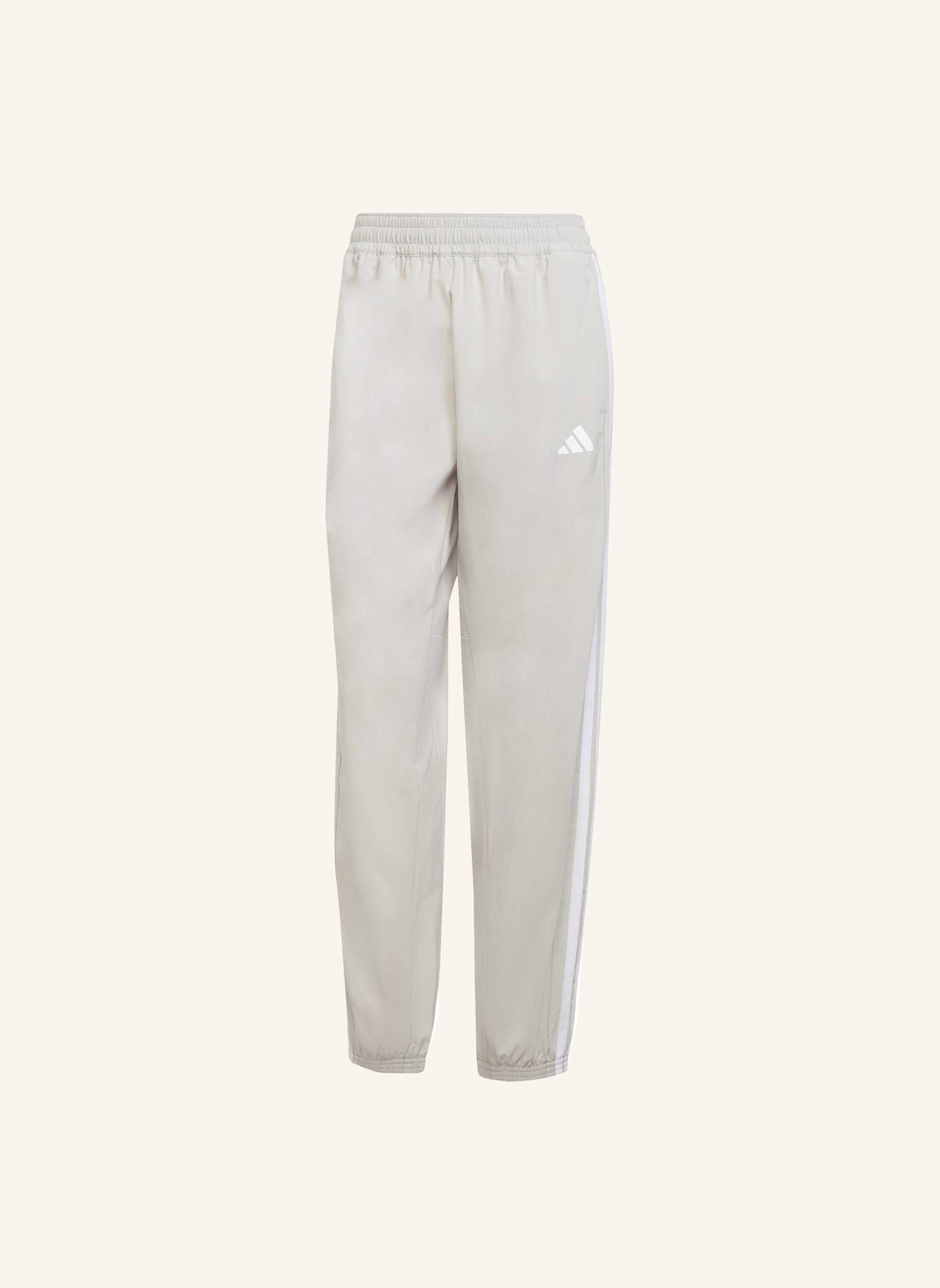 adidas Track Pants ESSENTIALS 3-STREIFEN: BEIGE/ WEISS