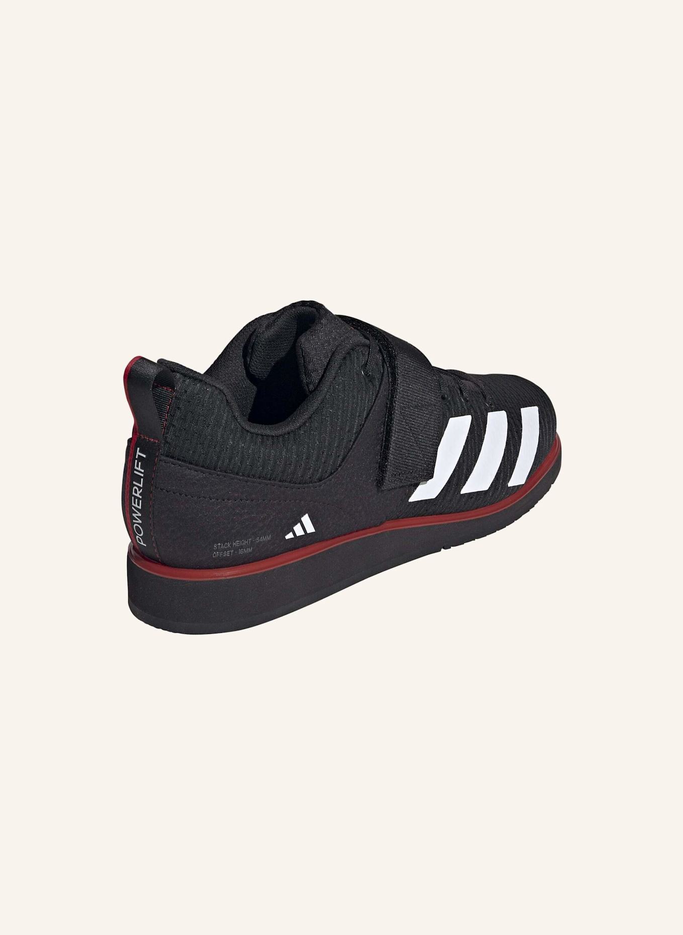 adidas POWERLIFT 5 GEWICHTHEBERSCHUH: SCHWARZ/ WEISS/ ROT