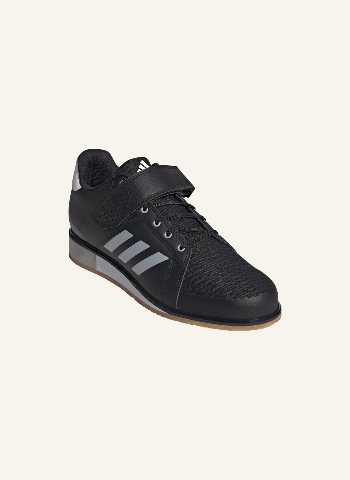 adidas APWR PERFECT 3 GEWICHTHEBERSCHUHE: SCHWARZ/ WEISS/ GRAU