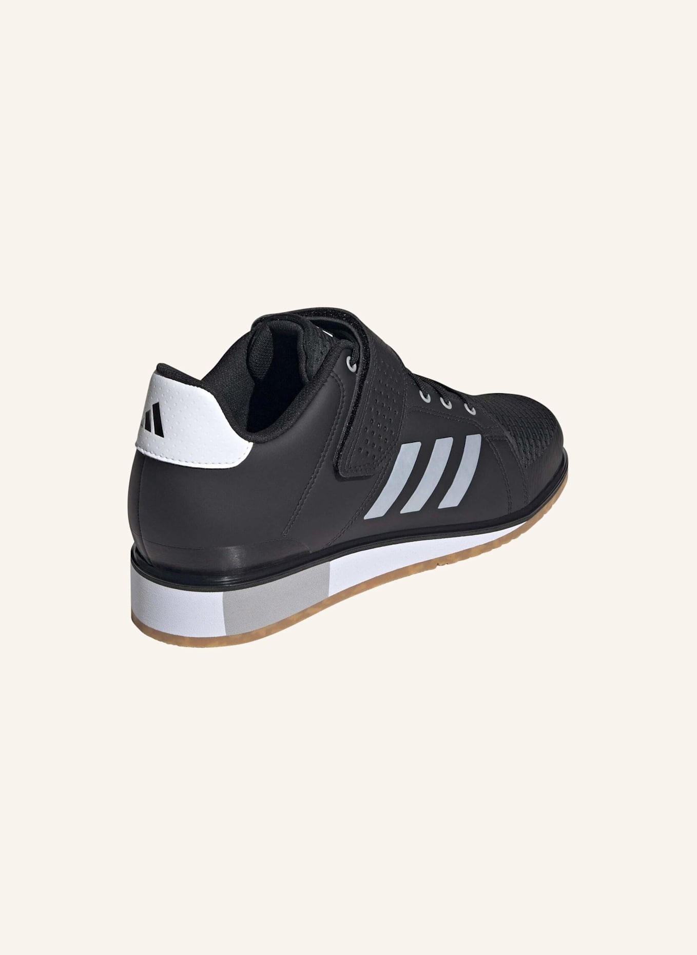 adidas APWR PERFECT 3 GEWICHTHEBERSCHUHE: SCHWARZ/ WEISS/ GRAU