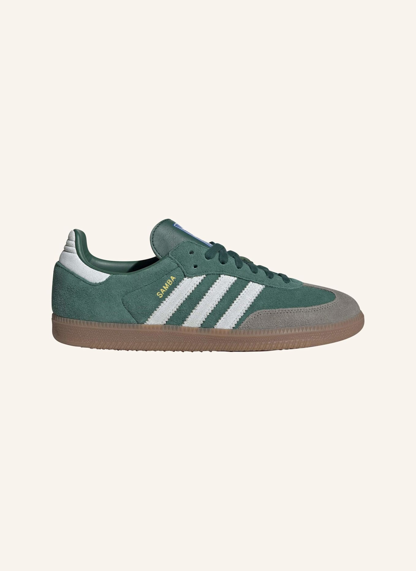 adidas Originals SAMBA OG SCHUH: WEISS/ BEIGE