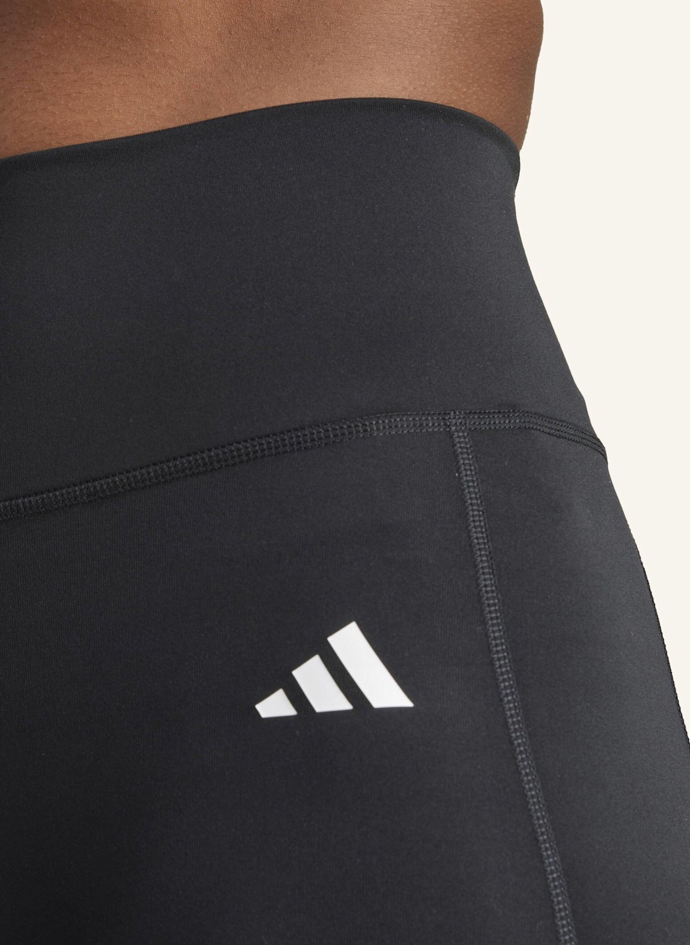 adidas OPTIME ESSENTIALS STAY IN PLAY FULL-LENGTH LEGGINGS: SCHWARZ