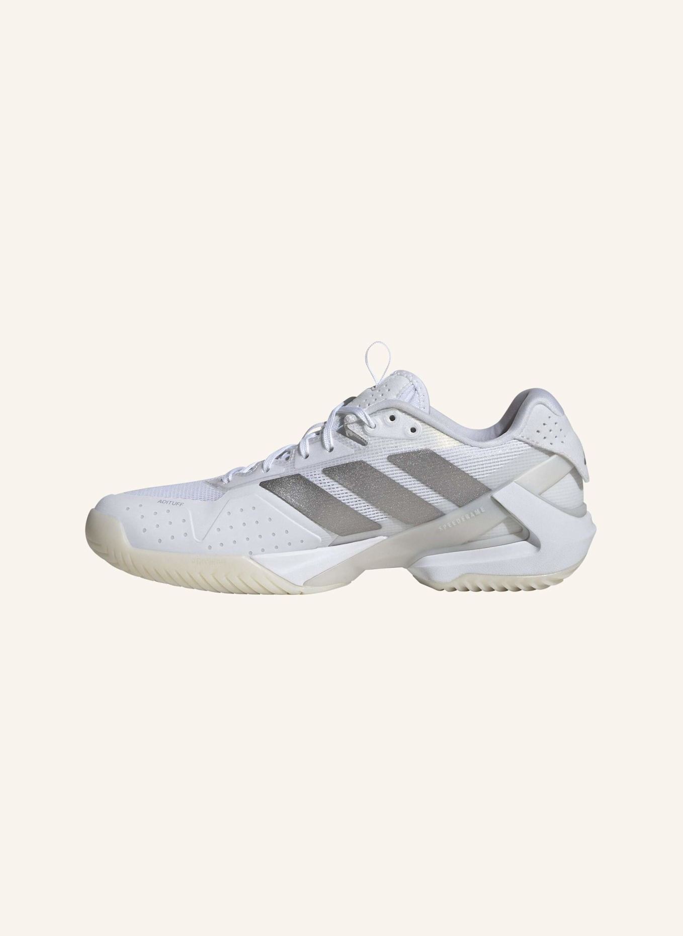adidas Tennisschuhe ADIZERO UBERSONIC 5: WEISS/ SILBER