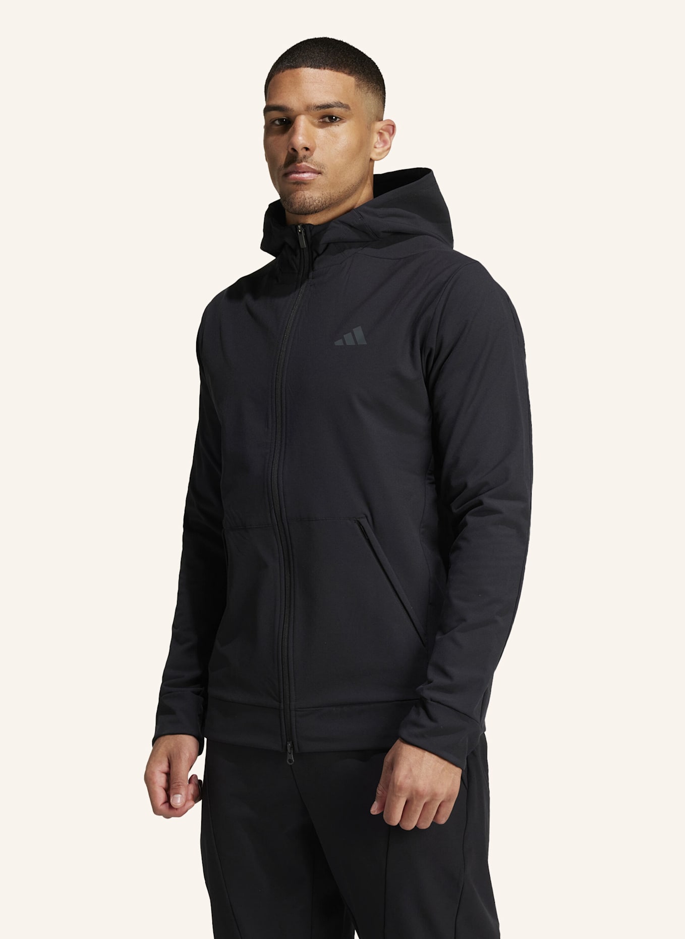 adidas DESIGNED FOR TRAINING COLD.RDY KAPUZENJACKE: SCHWARZ