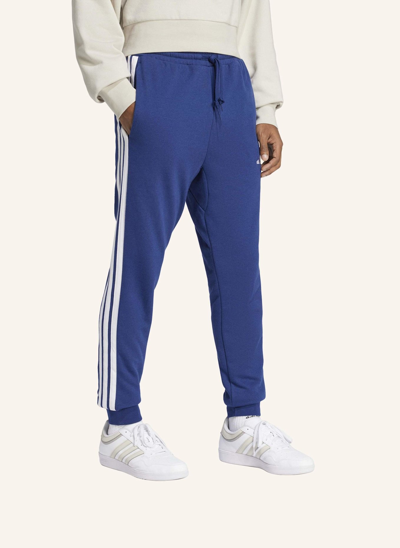 adidas Sweatpants ESSENTIALS: BLAU/ WEISS