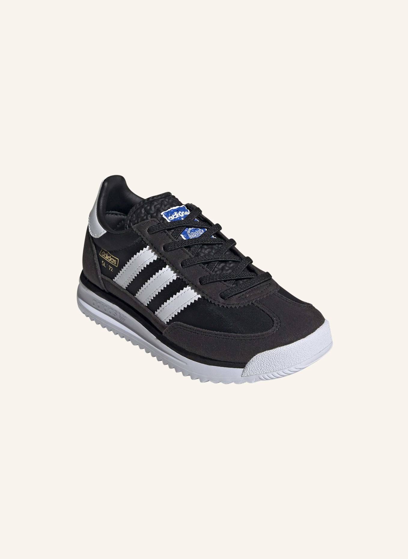 adidas Originals SL 72 RS ELASTIC LACES KIDS SCHUH: SCHWARZ/ WEISS/ BLAU