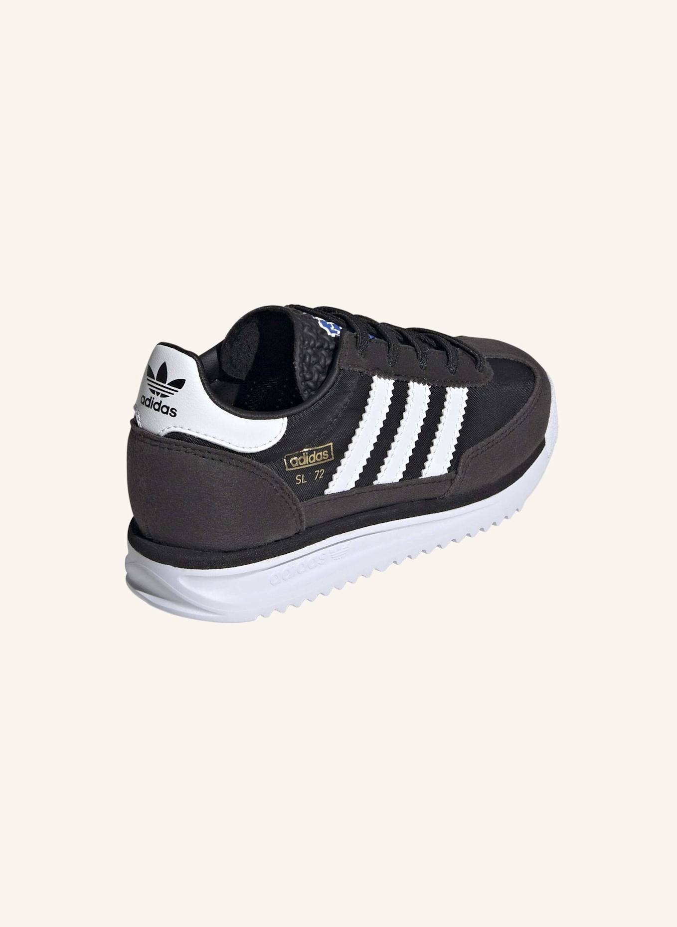 adidas Originals SL 72 RS ELASTIC LACES KIDS SCHUH: SCHWARZ/ WEISS/ BLAU