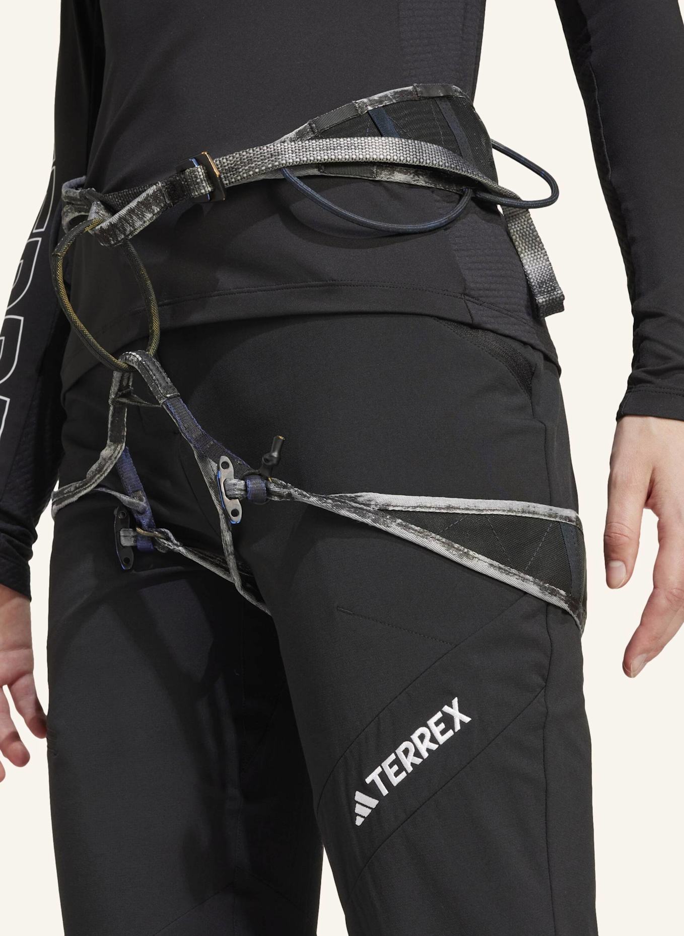 adidas TERREX TECHROCK BRUSHED SOFTSHELLHOSE: SCHWARZ