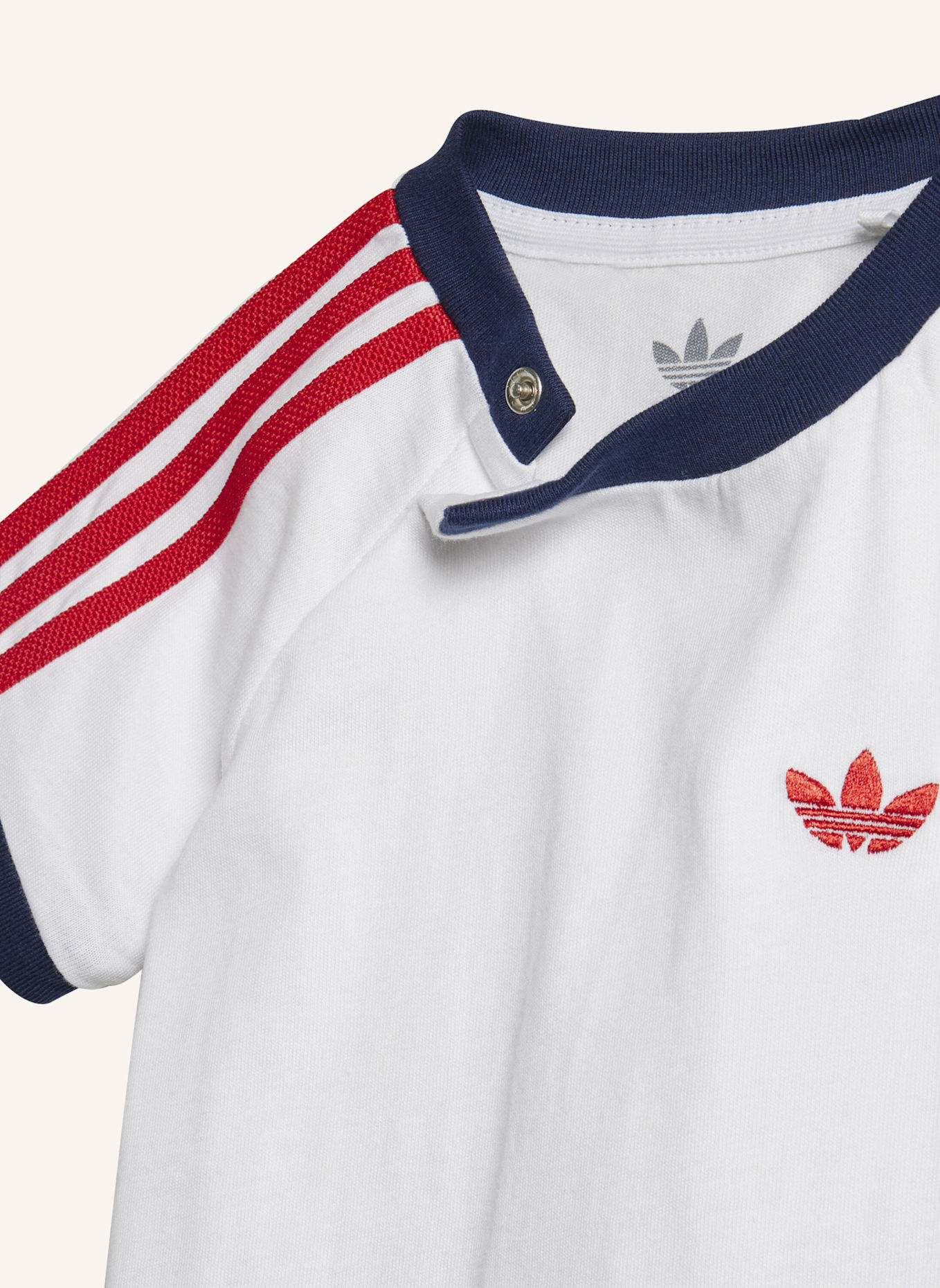 adidas Originals DENIM KIDS T-SHIRT-SET: BLAU/ WEISS