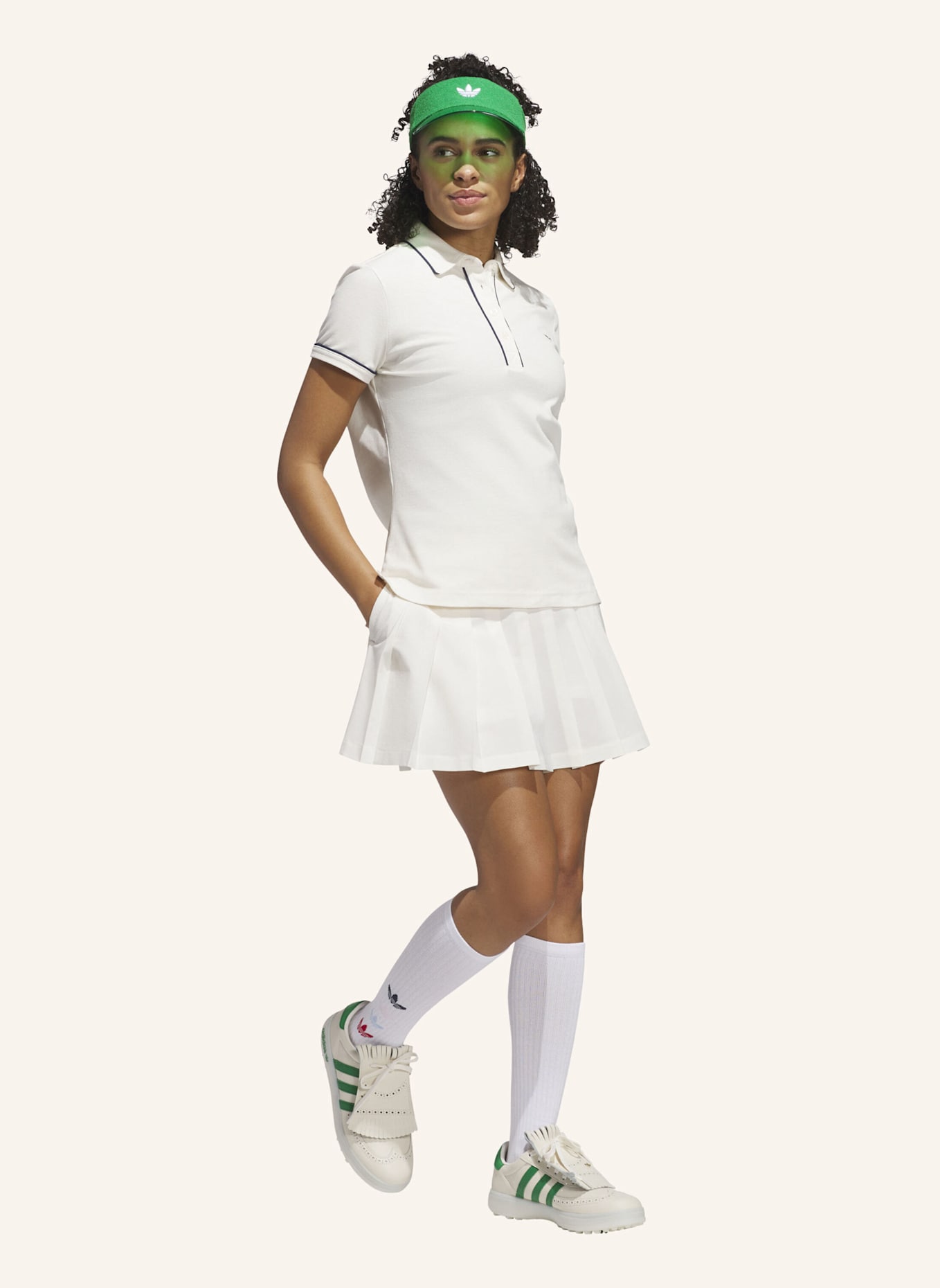 adidas Originals Golfrock ORIGINALS PLEATED: WEISS