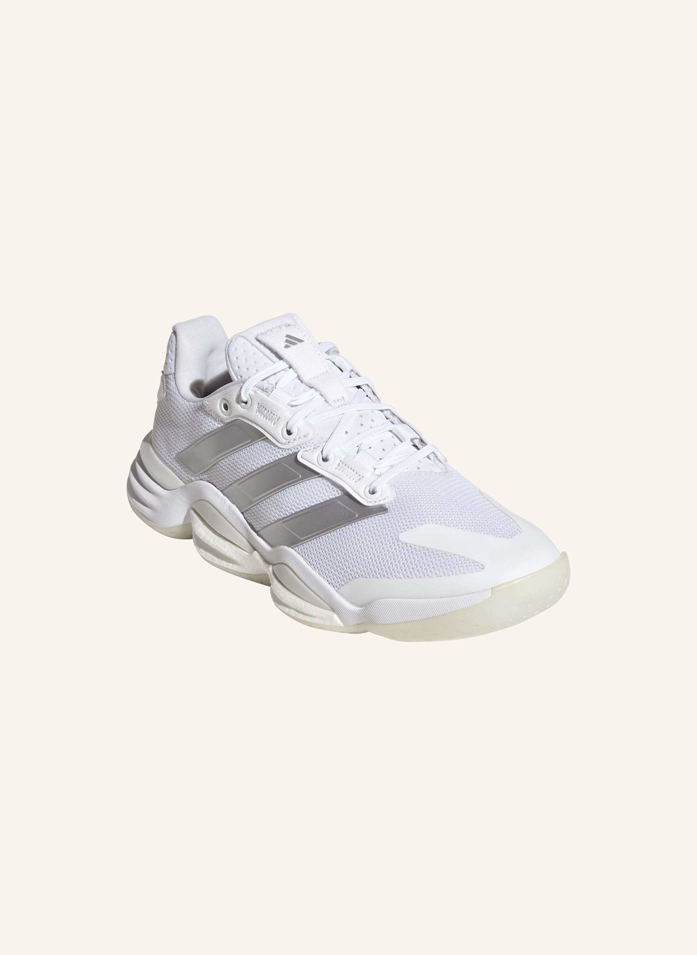 adidas STABIL 16 INDOOR SCHUH: WEISS/ SILBER/ GRAU