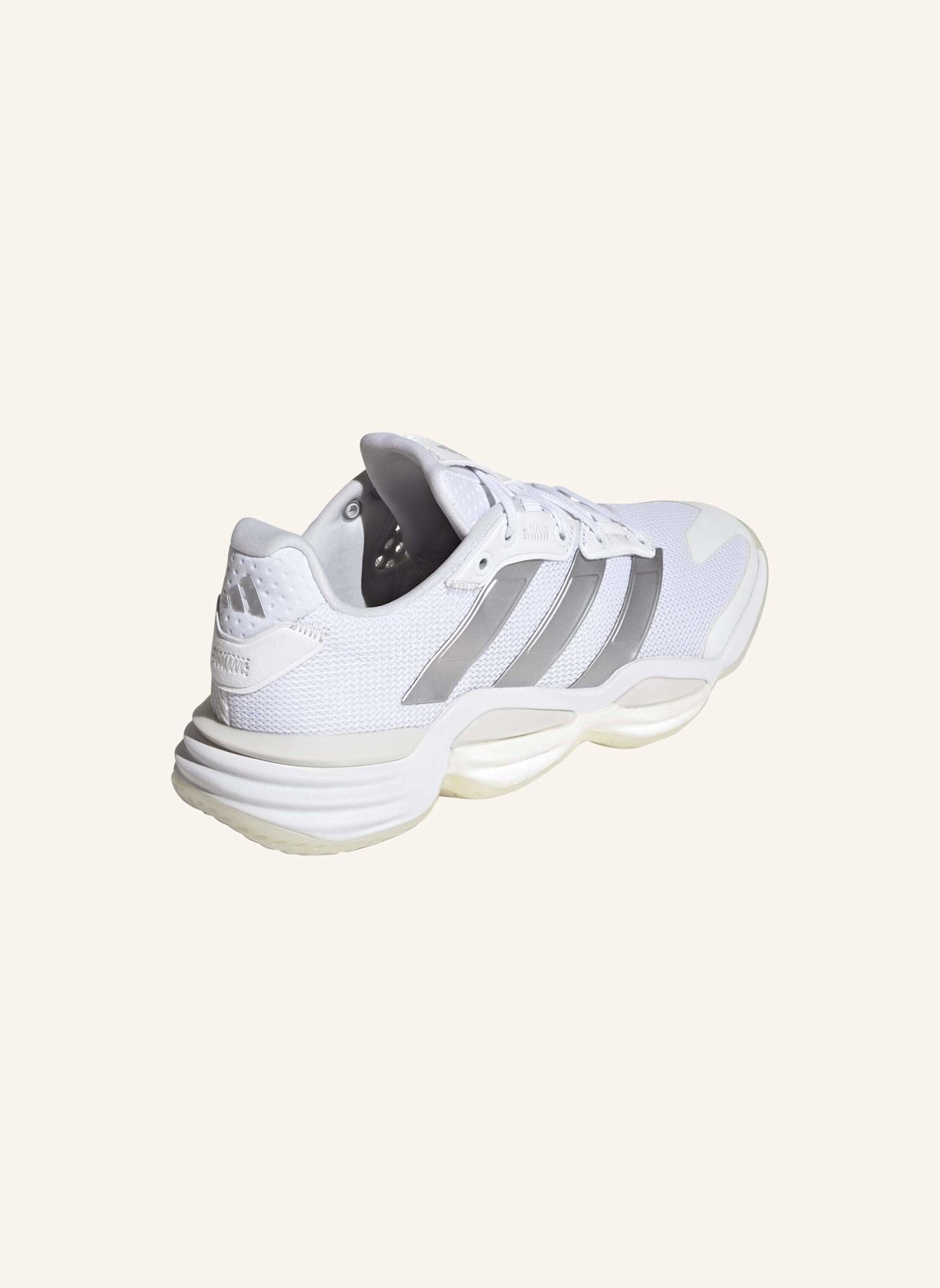 adidas STABIL 16 INDOOR SCHUH: WEISS/ SILBER/ GRAU