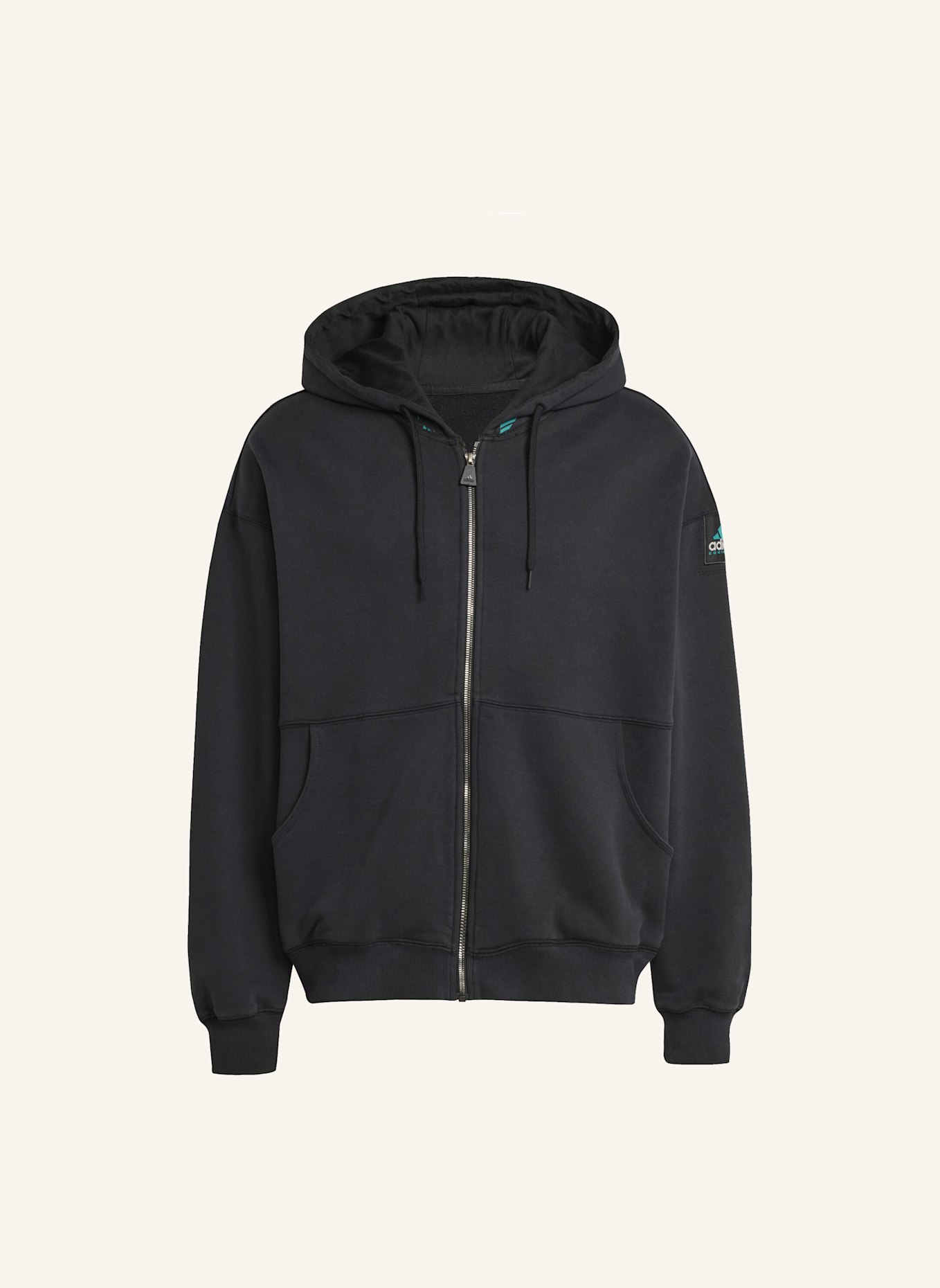 adidas Originals EQT FLEECE KAPUZENJACKE: SCHWARZ