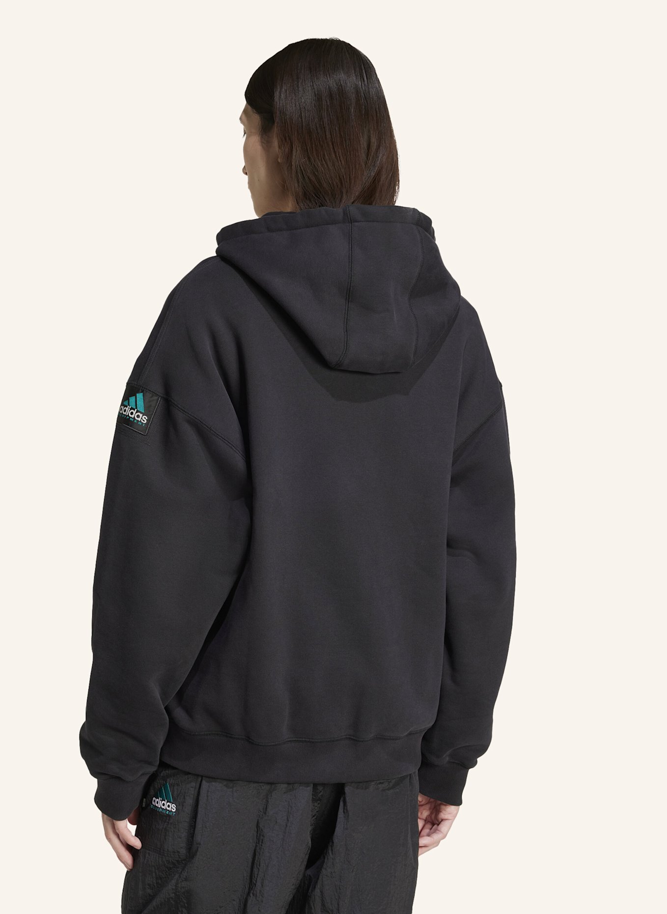 adidas Originals EQT FLEECE KAPUZENJACKE: SCHWARZ