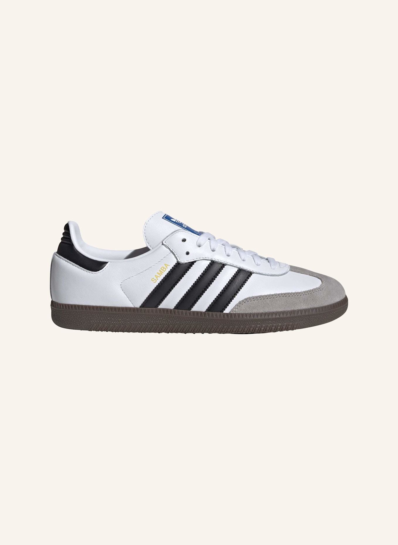 adidas Originals Sneaker SAMBA OG: WEISS/ SCHWARZ/ GRAU