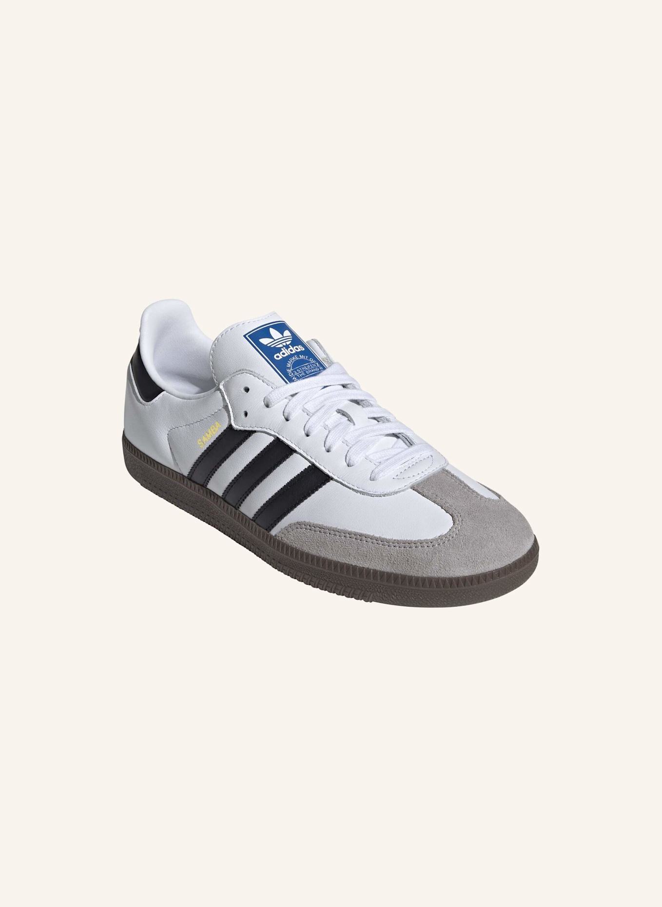adidas Originals Sneaker SAMBA OG: WEISS/ SCHWARZ/ GRAU