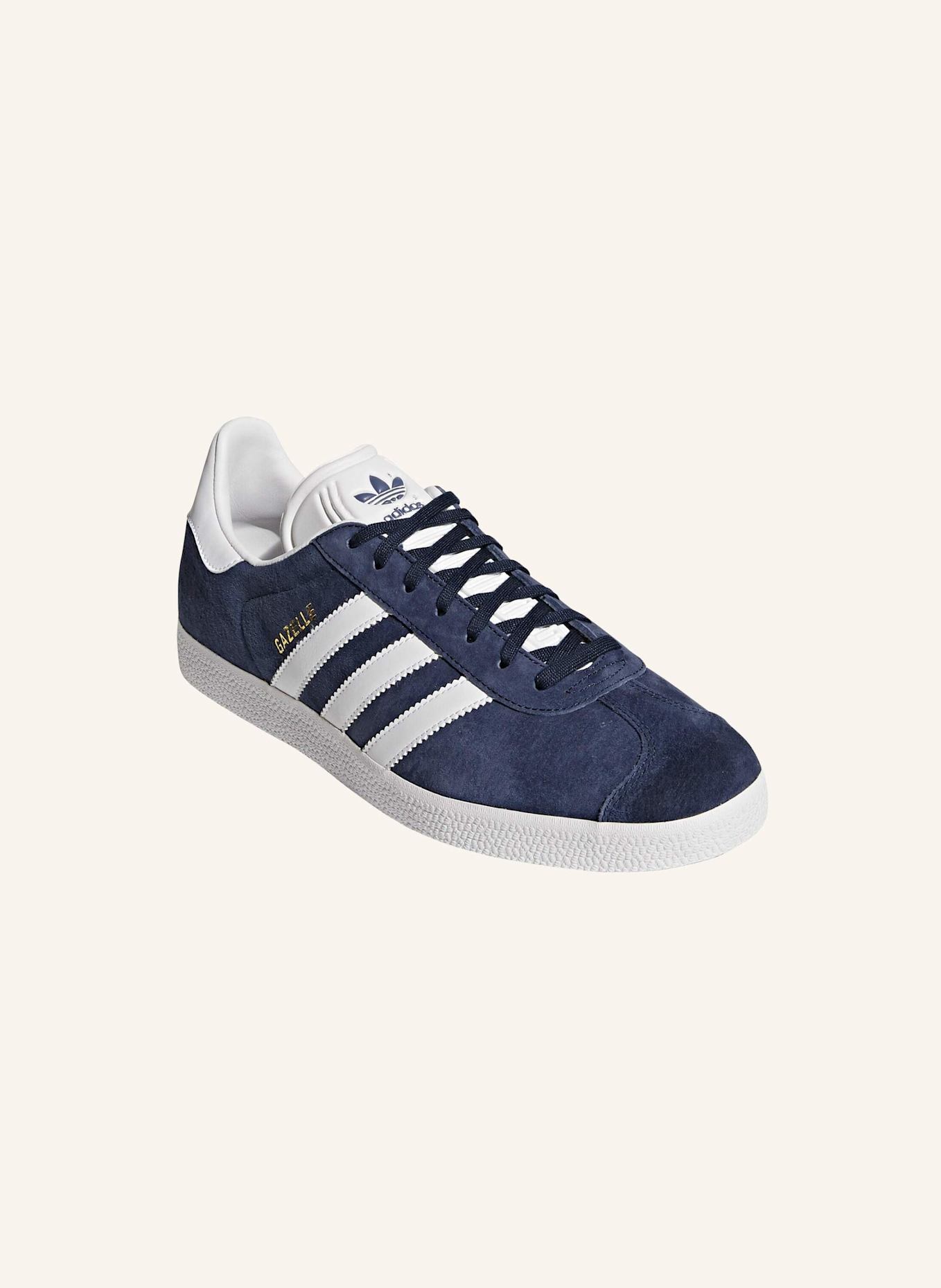 adidas Originals GAZELLE SCHUH: BLAU/ WEISS/ GOLD