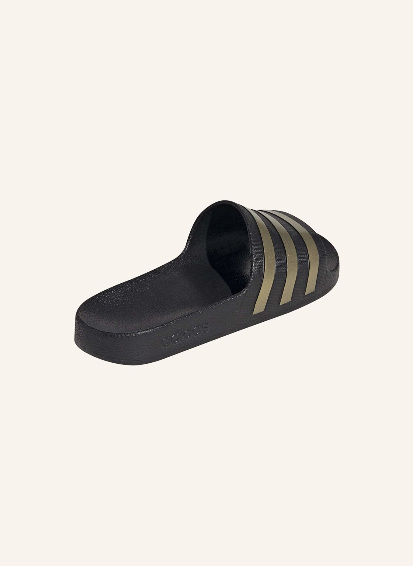 adidas Pantoletten ADILETTE AQUA: SCHWARZ/ GOLD
