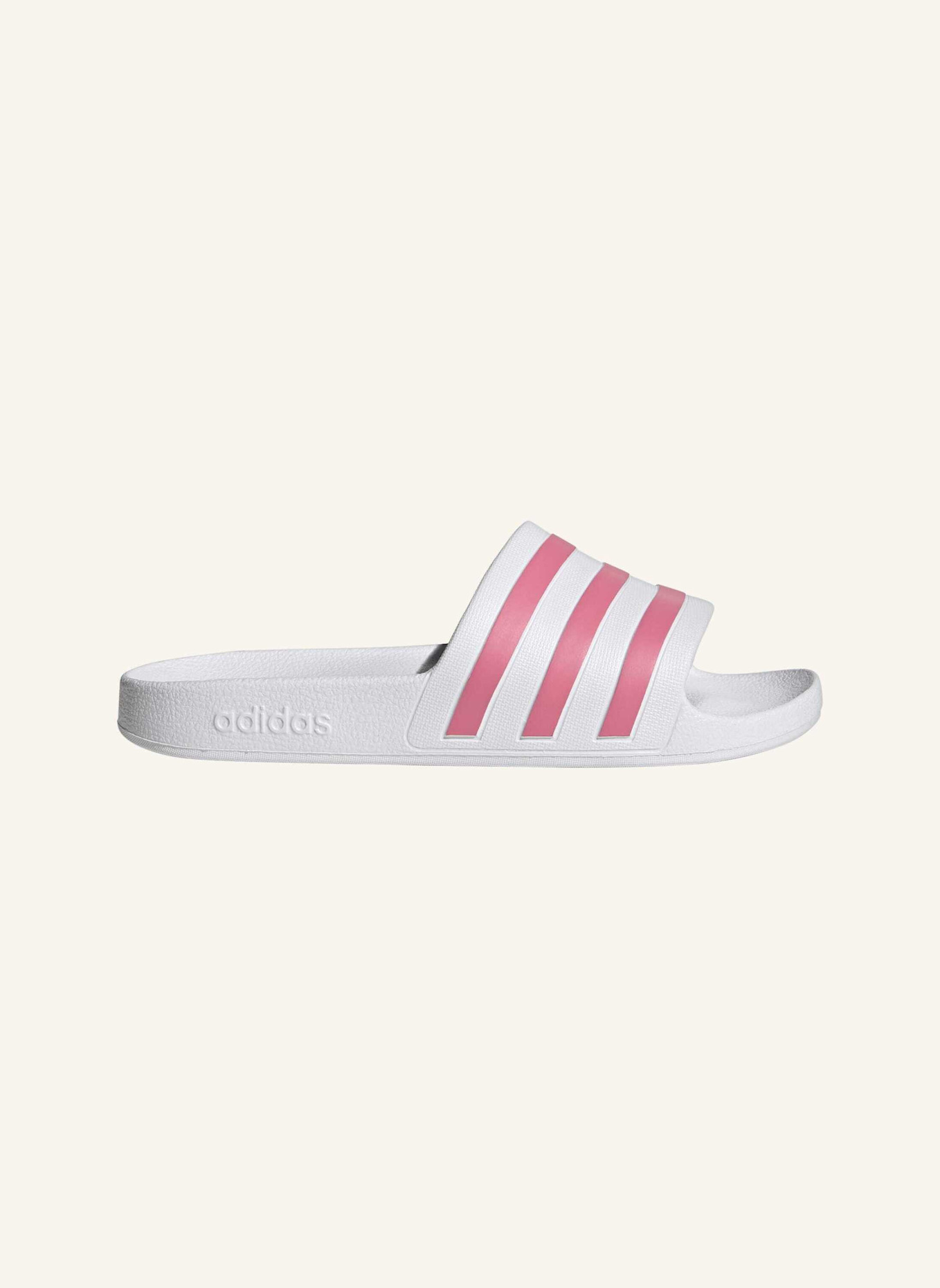 adidas Pantoletten ADILETTE AQUA: WEISS/ ROSA