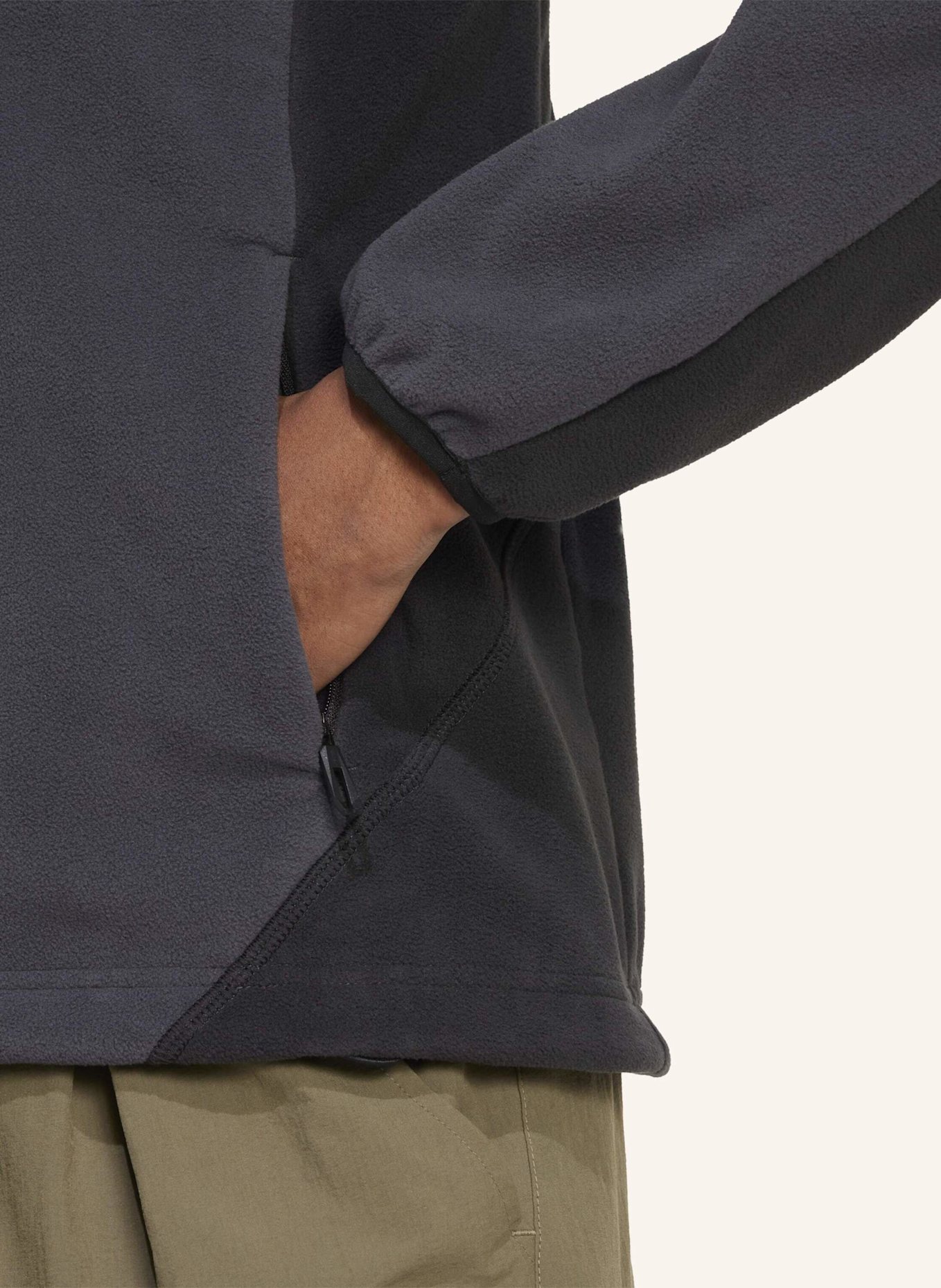 adidas TERREX Fleece-Troyer TERREX MULTI CLIMAWARM: SCHWARZ/ GRAU