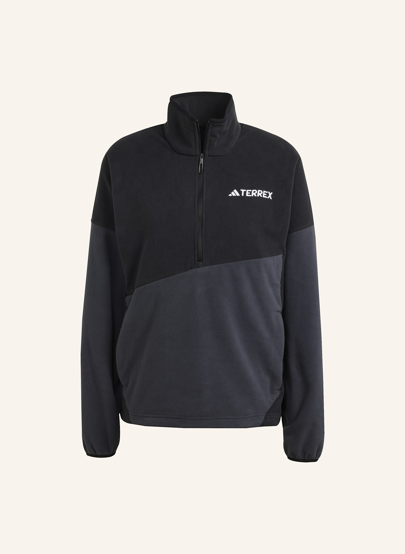 adidas TERREX Fleece-Troyer TERREX MULTI CLIMAWARM: SCHWARZ/ GRAU