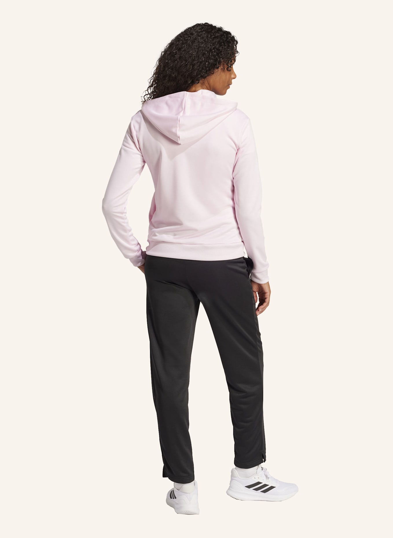 adidas ESSENTIALS LINEAR TRAININGSANZUG: ROSA