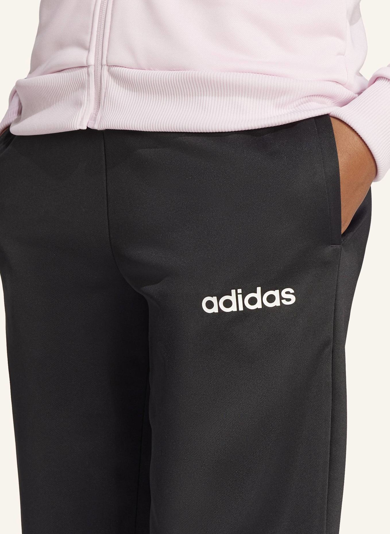 adidas ESSENTIALS LINEAR TRAININGSANZUG: ROSA