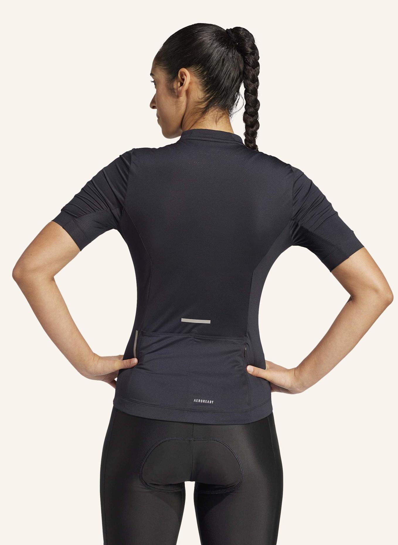 adidas TEMPO 3-STREIFEN RADTRIKOT: SCHWARZ