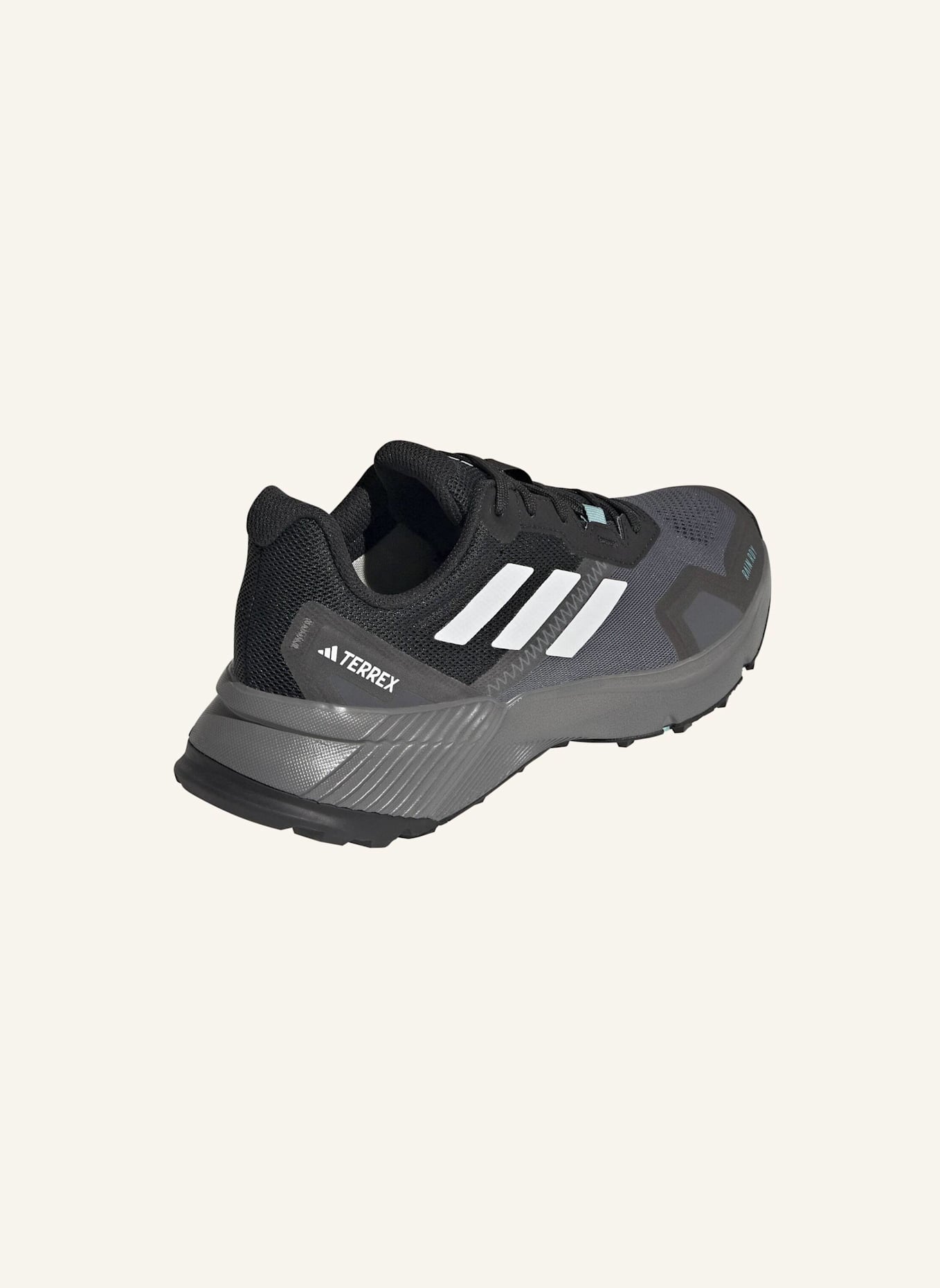 adidas TERREX TERREX SOULSTRIDE RAIN.RDY TRAILRUNNING-SCHUH: SCHWARZ/ WEISS/ GRAU