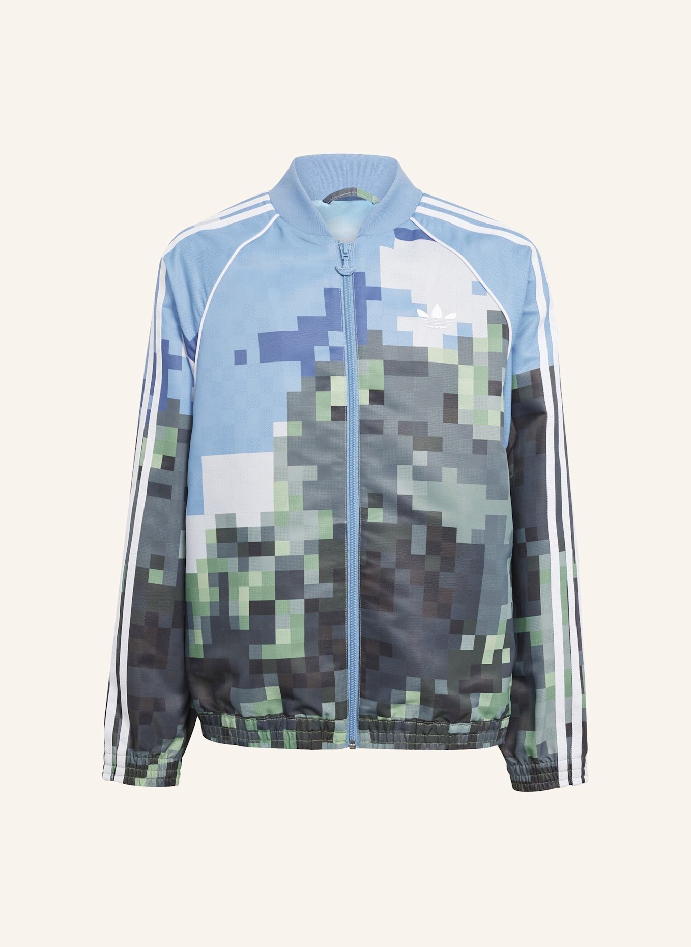 adidas Originals ADIDAS ORIGINALS X MINECRAFT ORIGINALS JACKE: BLAU/ GRÜN