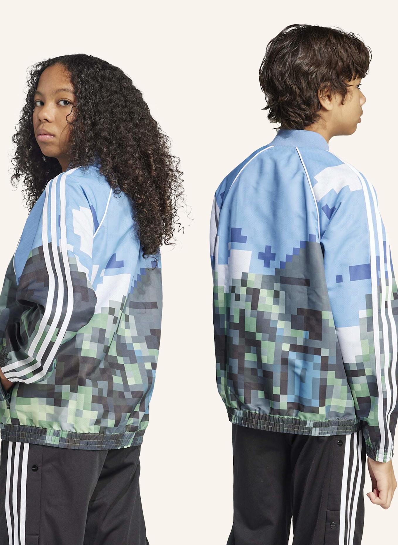 adidas Originals ADIDAS ORIGINALS X MINECRAFT ORIGINALS JACKE: BLAU/ GRÜN