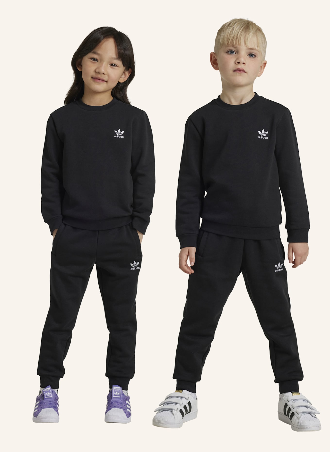 adidas Originals KIDS SET: SCHWARZ