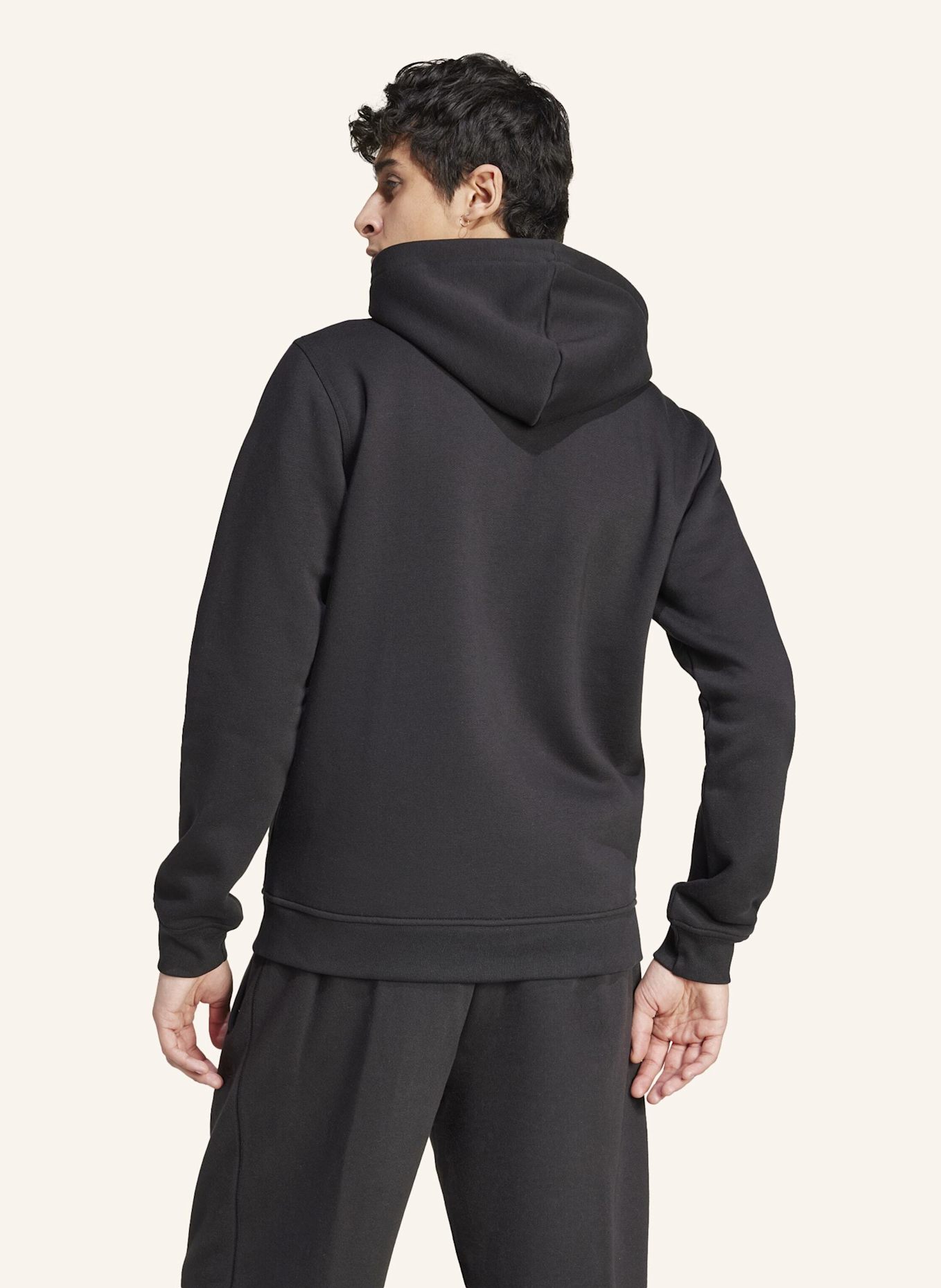 adidas Originals TREFOIL ESSENTIALS KAPUZENJACKE: SCHWARZ