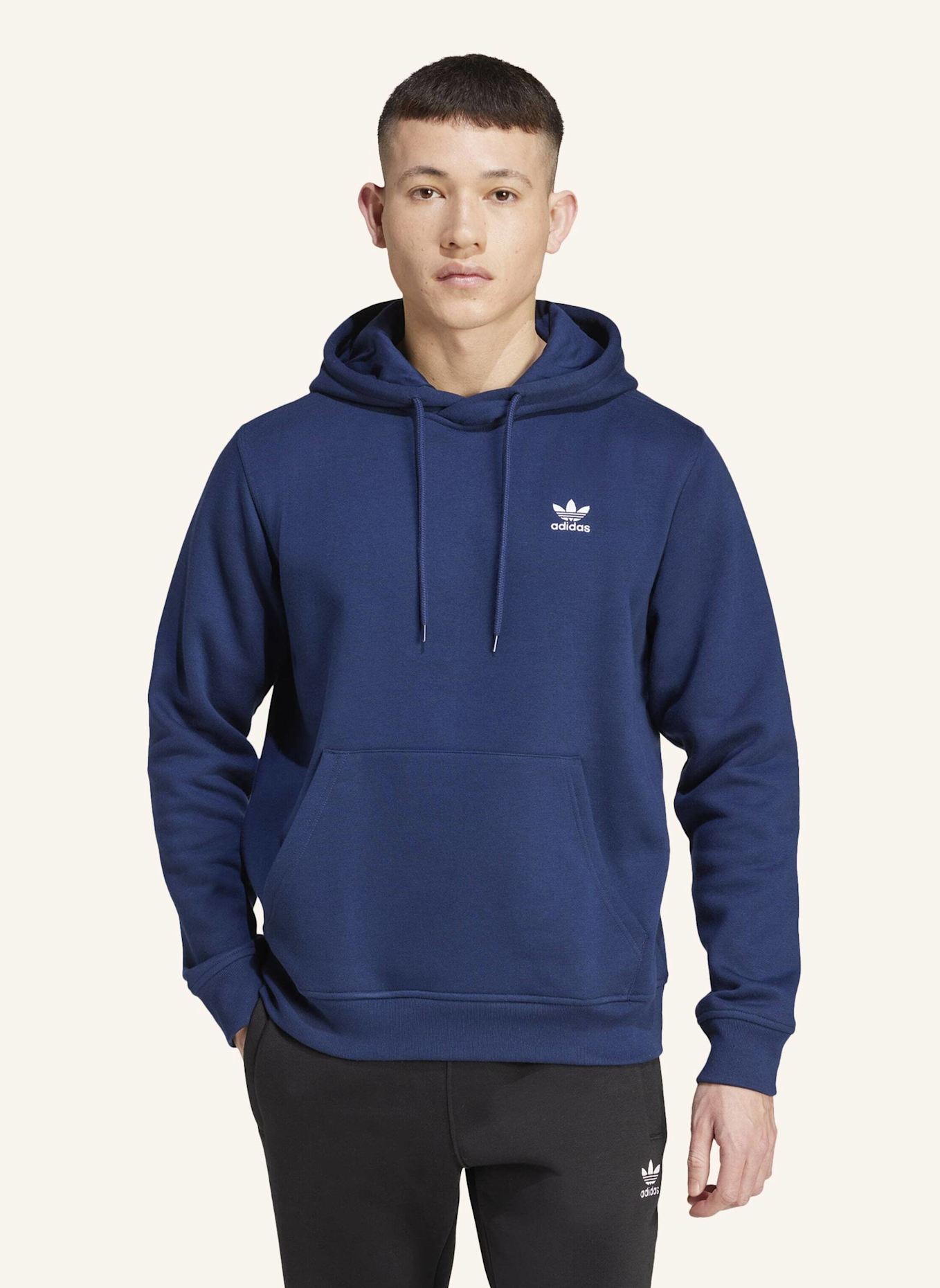 adidas Originals TREFOIL ESSENTIALS HOODIE: BLAU
