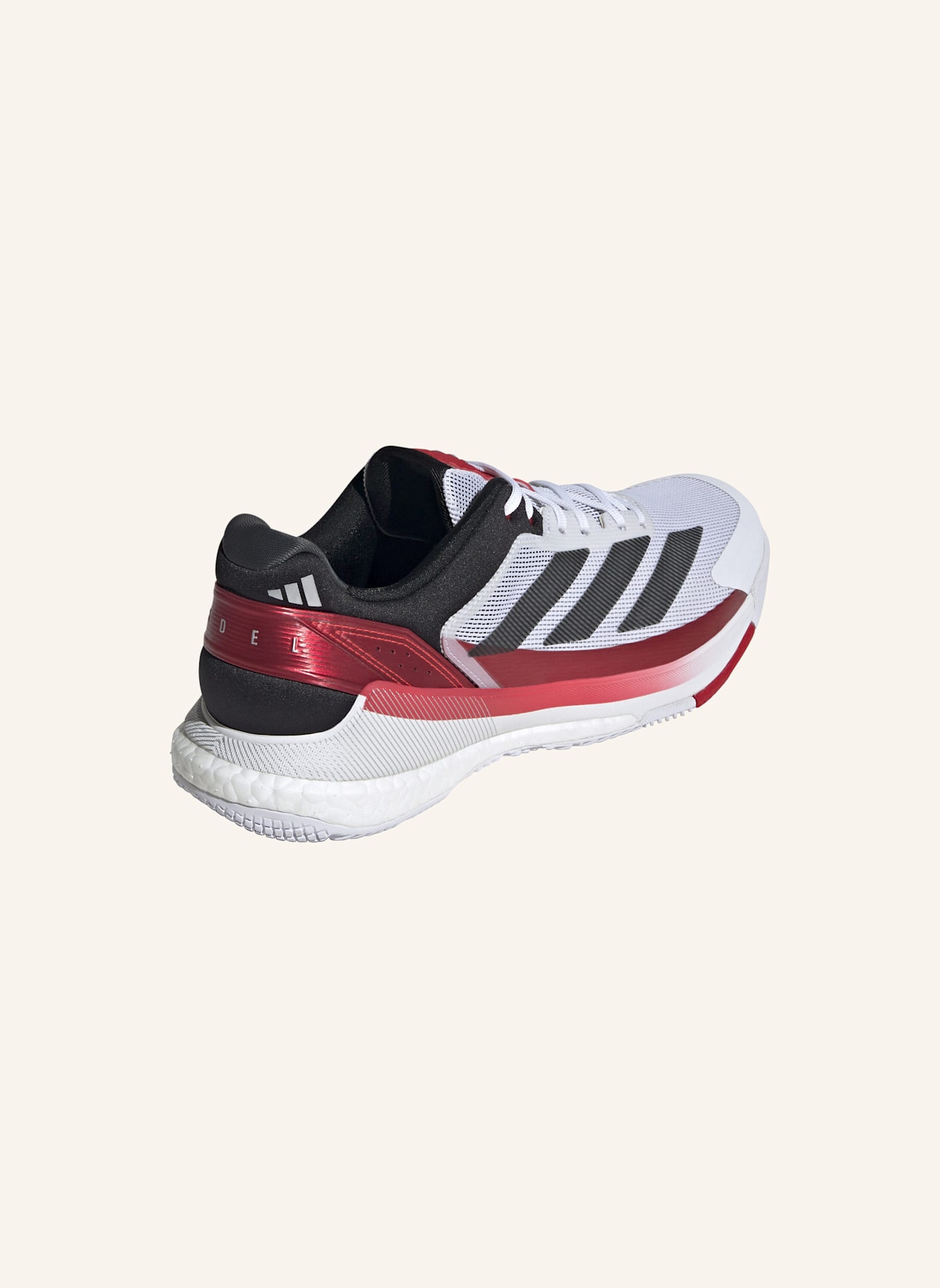 adidas CRAZYQUICK BOOST PADEL-SCHUH: WEISS/ SCHWARZ/ ROT
