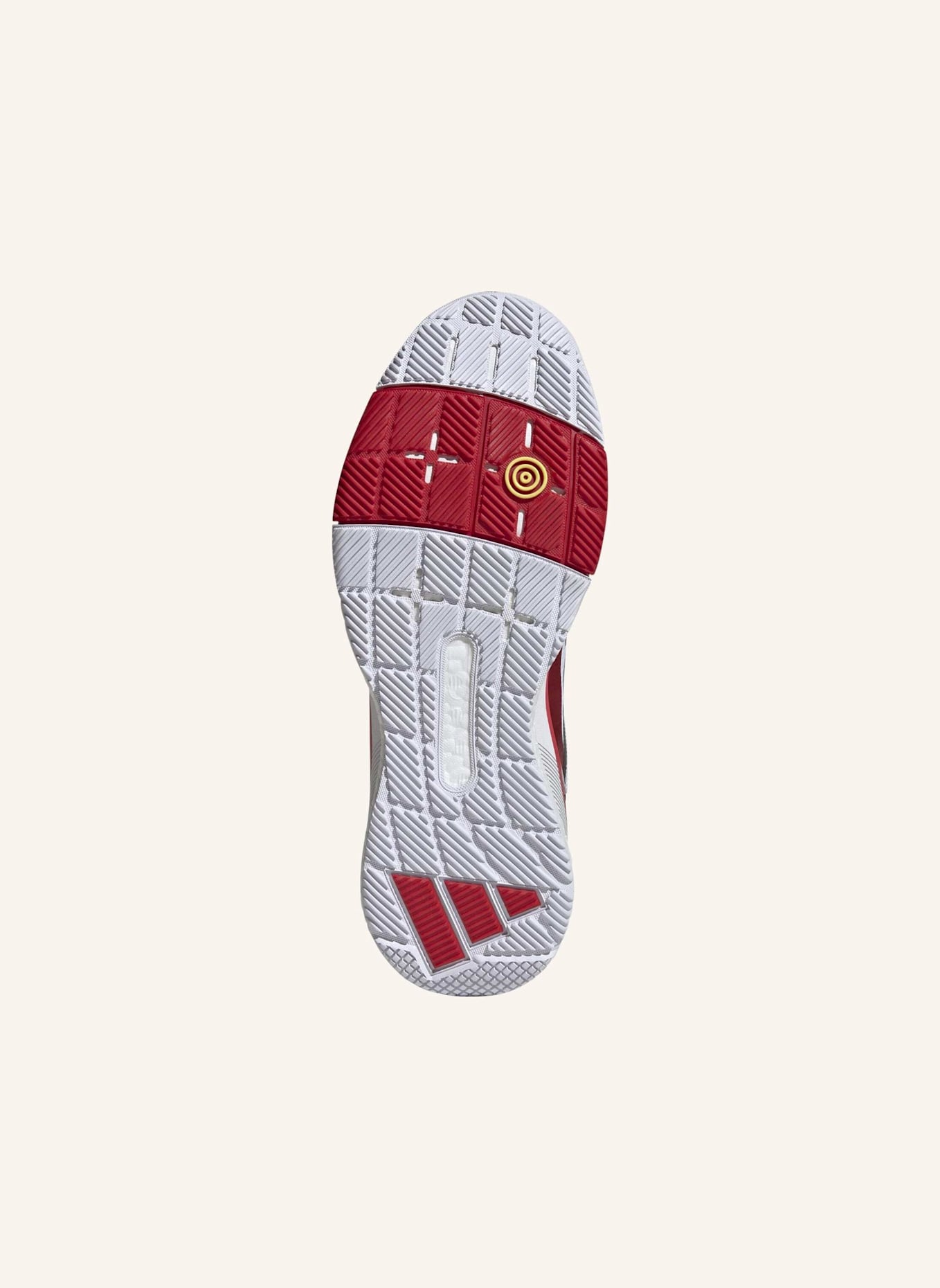 adidas CRAZYQUICK BOOST PADEL-SCHUH: WEISS/ SCHWARZ/ ROT