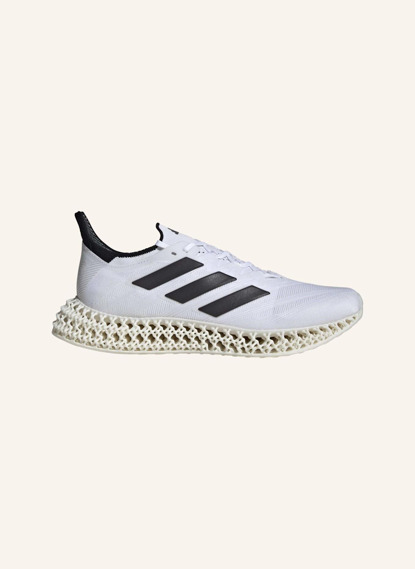 adidas 4DFWD 4 LAUFSCHUH: WEISS/ SCHWARZ/ GRAU
