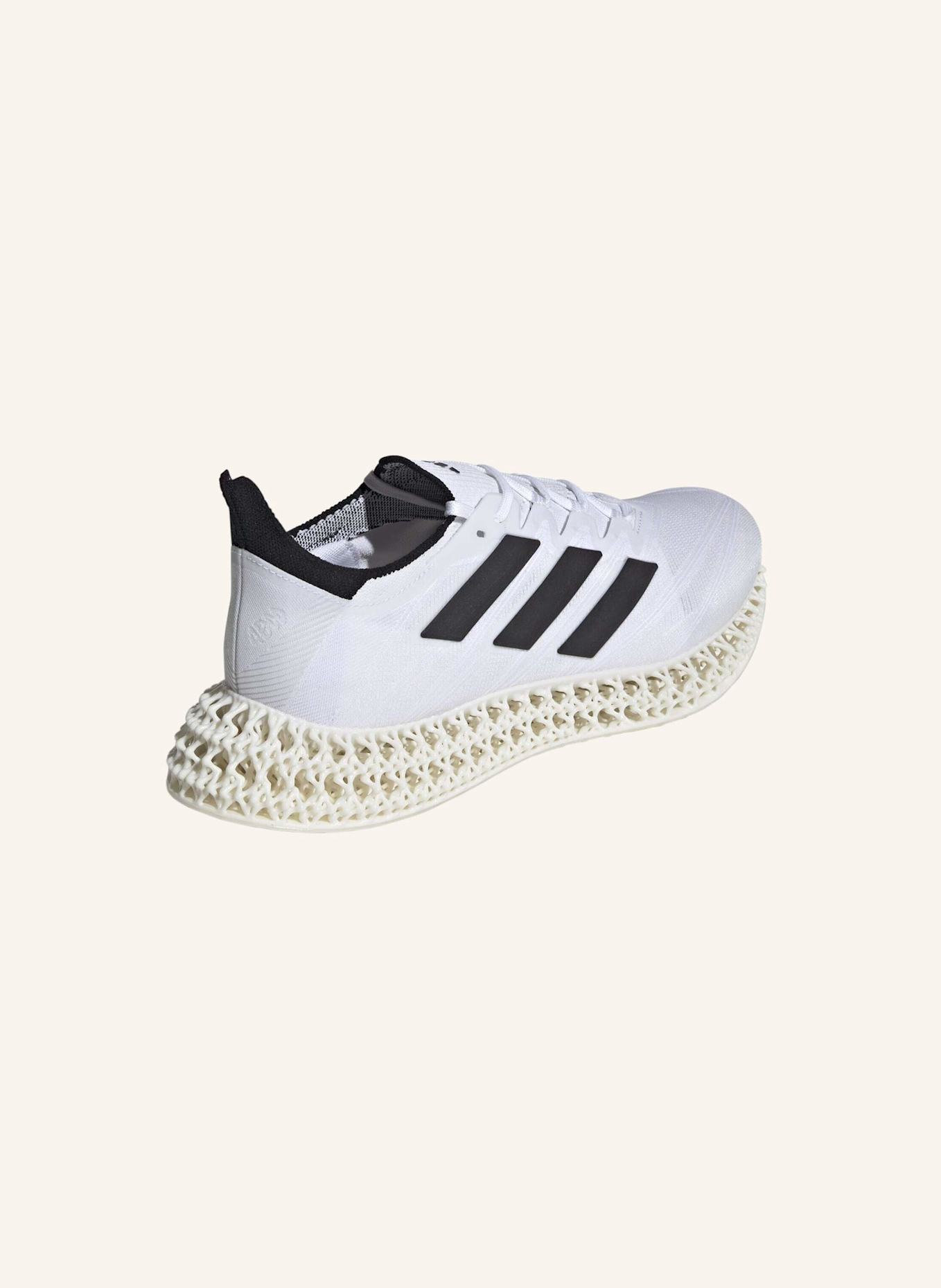 adidas 4DFWD 4 LAUFSCHUH: WEISS/ SCHWARZ/ GRAU