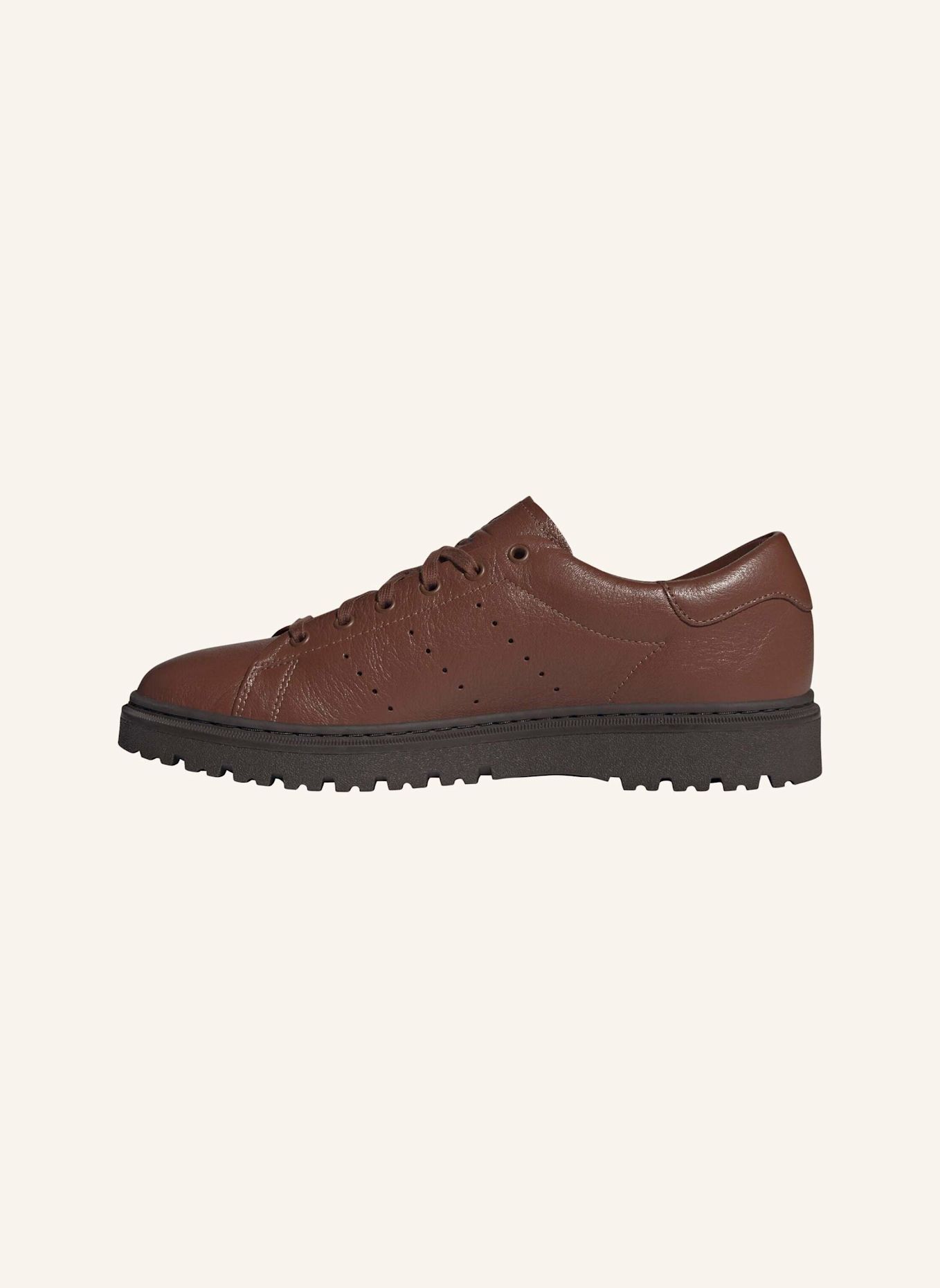 adidas Originals STAN SMITH FREIZEIT SCHUH: ROT / BRAUN