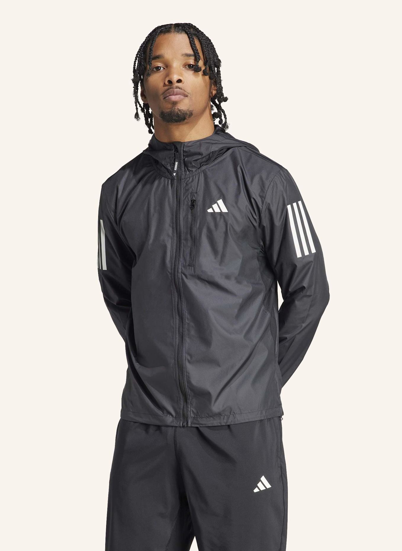 adidas OWN THE RUN JACKE: SCHWARZ