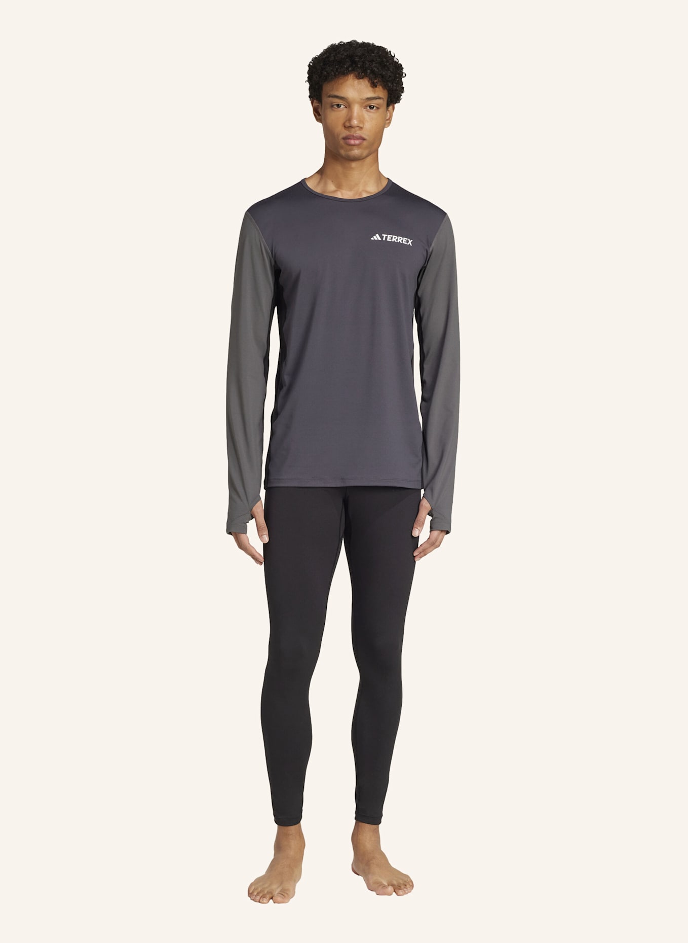 adidas TERREX MULTI SYNTHETIC LANGÄRMELIGE BASELAYER: GRAU