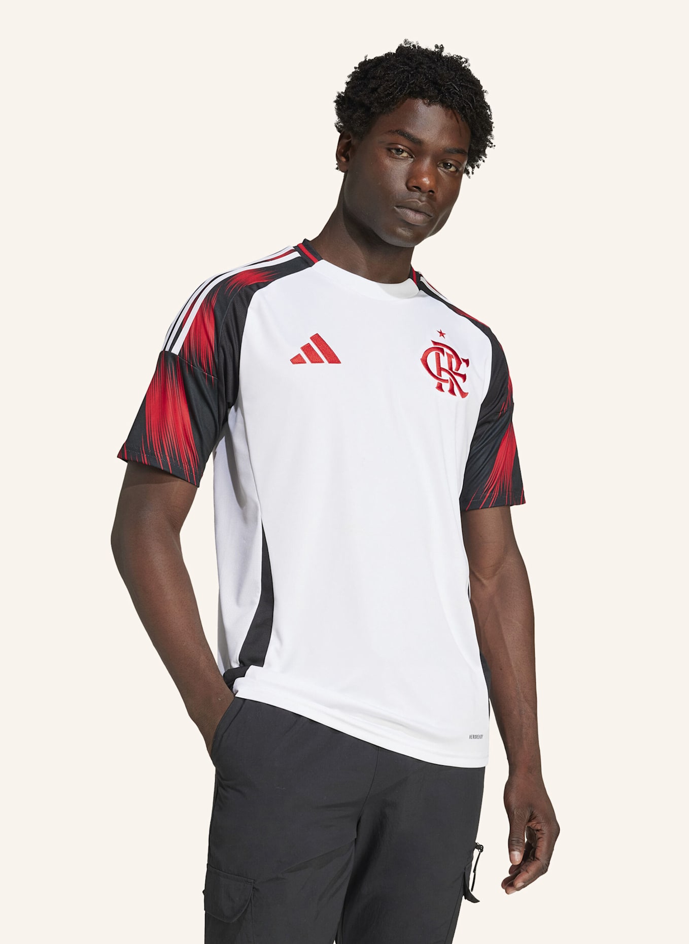 adidas CR FLAMENGO 25 AUSWÄRTSTRIKOT: WEISS